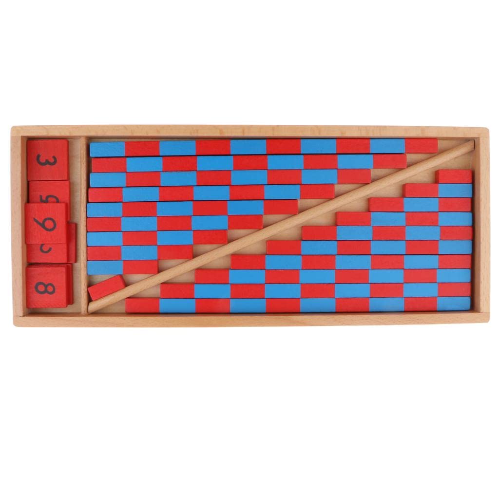 Montessori Wooden Counting Rods - Educational Math Learning Toys for Kids - Perfect for Homeschooling & Classroom Activities