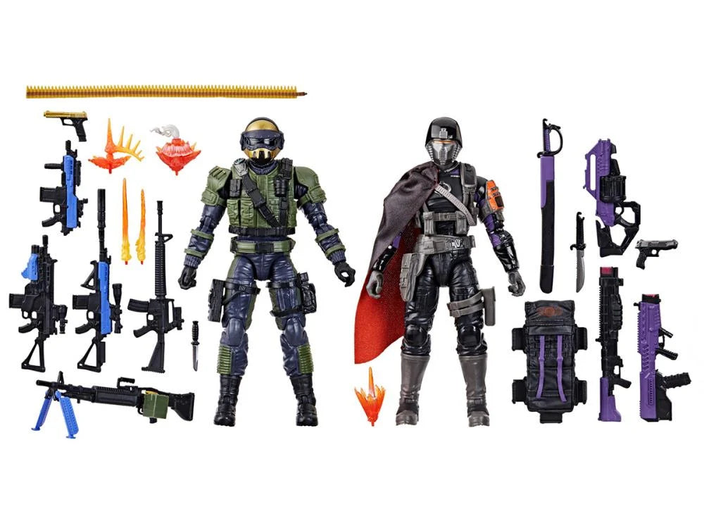 Steel Corps Commander vs Twilight Guard Exclusive G.I. Joe Classified Series #141 Action Figure Set - Collectible 6-Inch Scale Military Figures for Display & Play | Perfect for G.I. Joe Fans and Toy Collectors