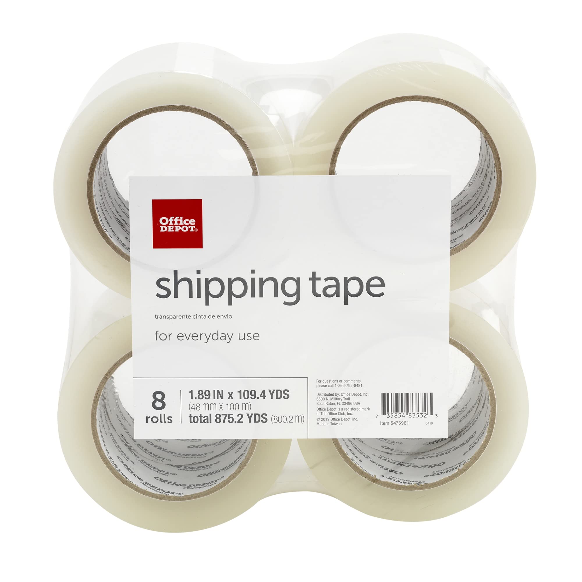 Office Depot Clear Shipping Tape 1.89