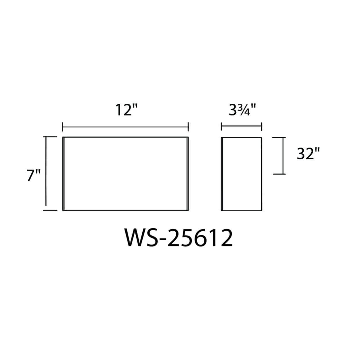 WAC Lighting dweLED Blok 12-inch LED Wall Sconce 3000K Black - Modern Wall Light for Bedroom, Hallway & Living Room Lighting