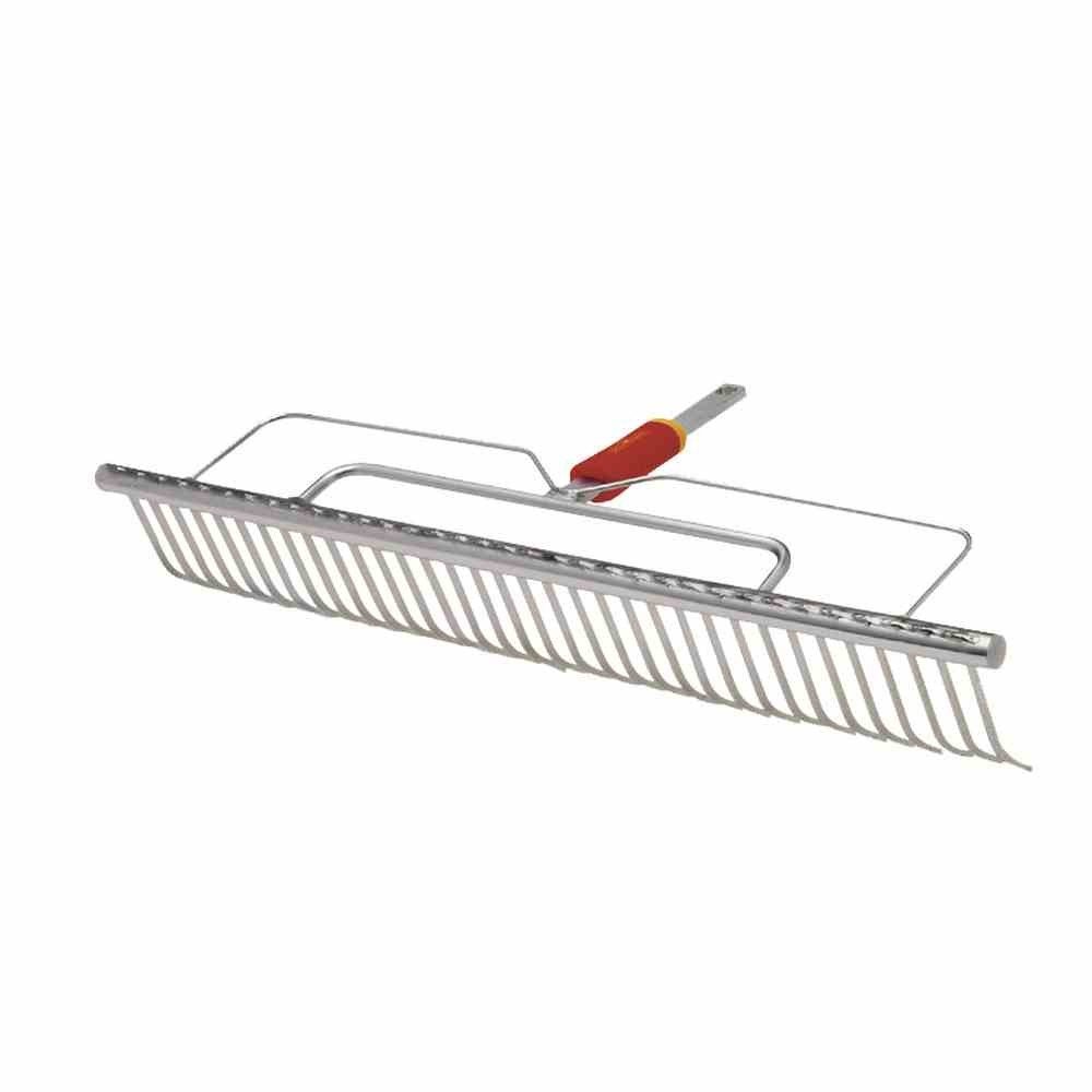 Wolf-Garten UHM Multi-Change Longspan Rake Head - Durable Lawn Care Tool for Leaves, Thatch & Debris - Compatible with Multi-Change System - Ideal for Yard Cleaning, Gardening & Landscaping (Red)