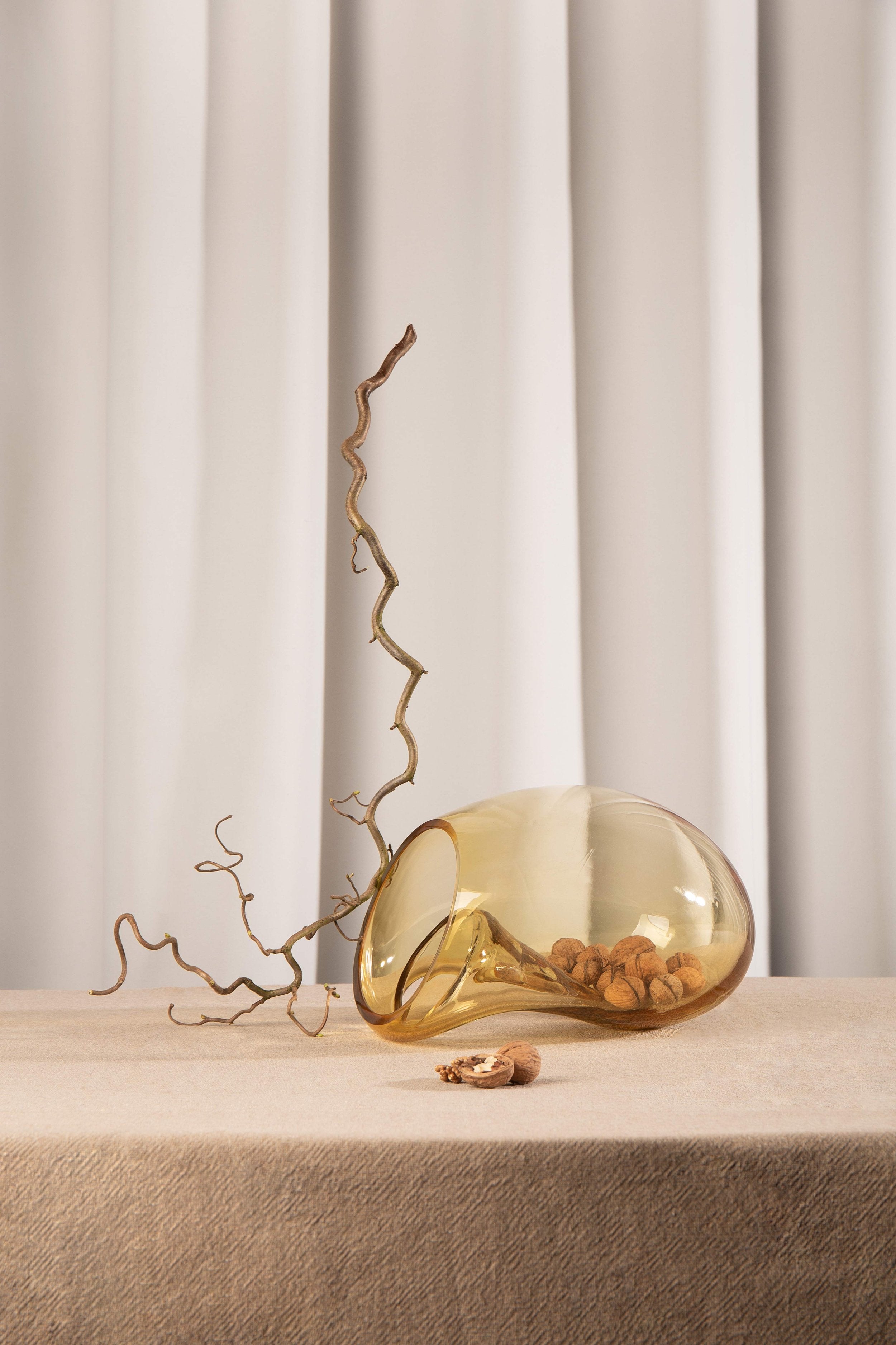Noom Gutta Boon Vase - Modern Ceramic Home Decor for Living Room, Bedroom & Office