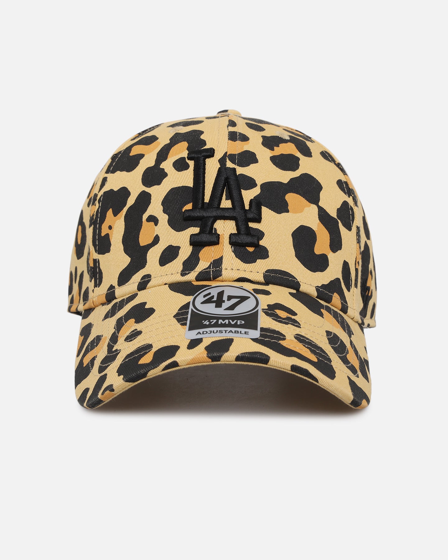 47 Brand Los Angeles Dodgers 'Bagheera' 47 Clean Up Strapback Adjustable Baseball Cap - Light Gold for Men & Women - Perfect for Baseball Games, Outdoor Activities & Casual Wear