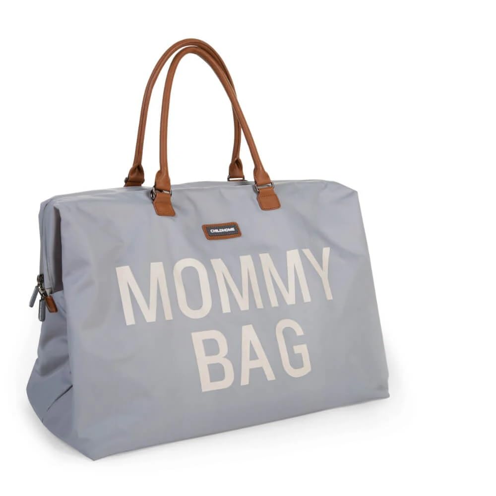 Childhome The Original Mommy Bag - Large Baby Diaper Bag & Hospital Travel Tote for Moms | Grey Pregnancy Must-Have | Perfect for Hospital Visits, Baby Showers & Family Outings