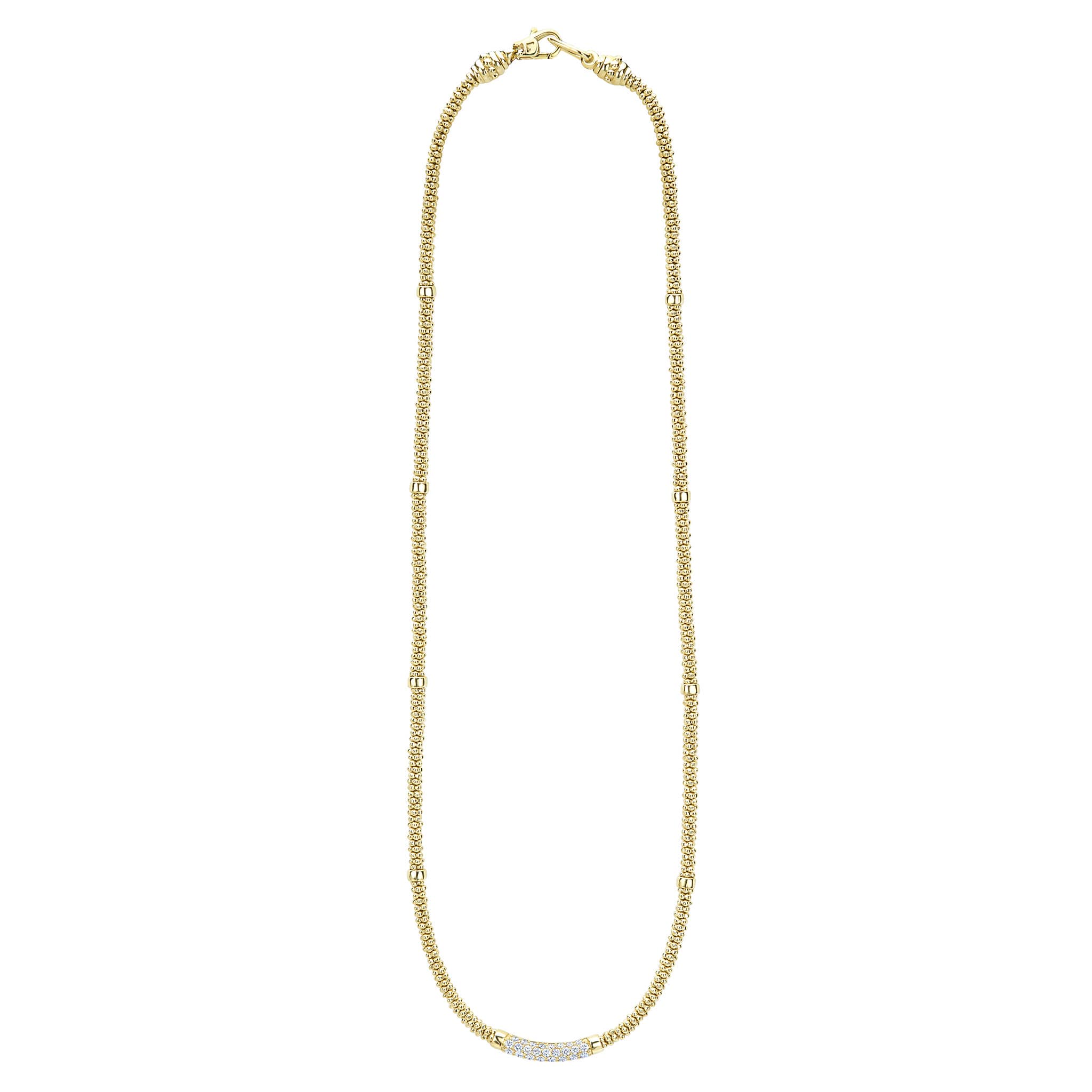 Luxury 18K Gold Plated Diamond Caviar Necklace for Women - Elegant Evening Party & Wedding Jewelry Gift