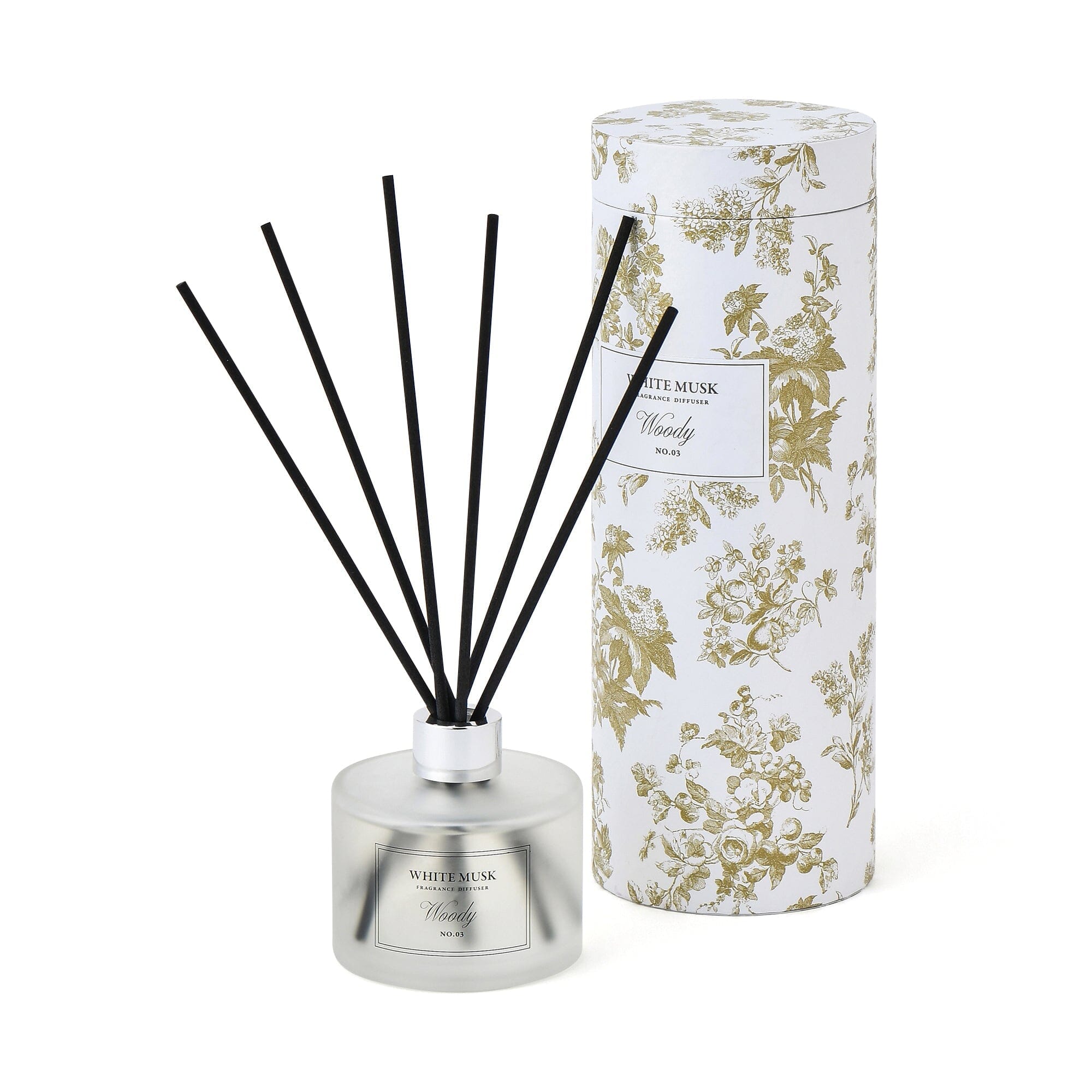 Premium White Musk & Woody Scented Diffuser with Classic Floral Notes - Perfect for Home, Office, and Spa Aromatherapy Relaxation