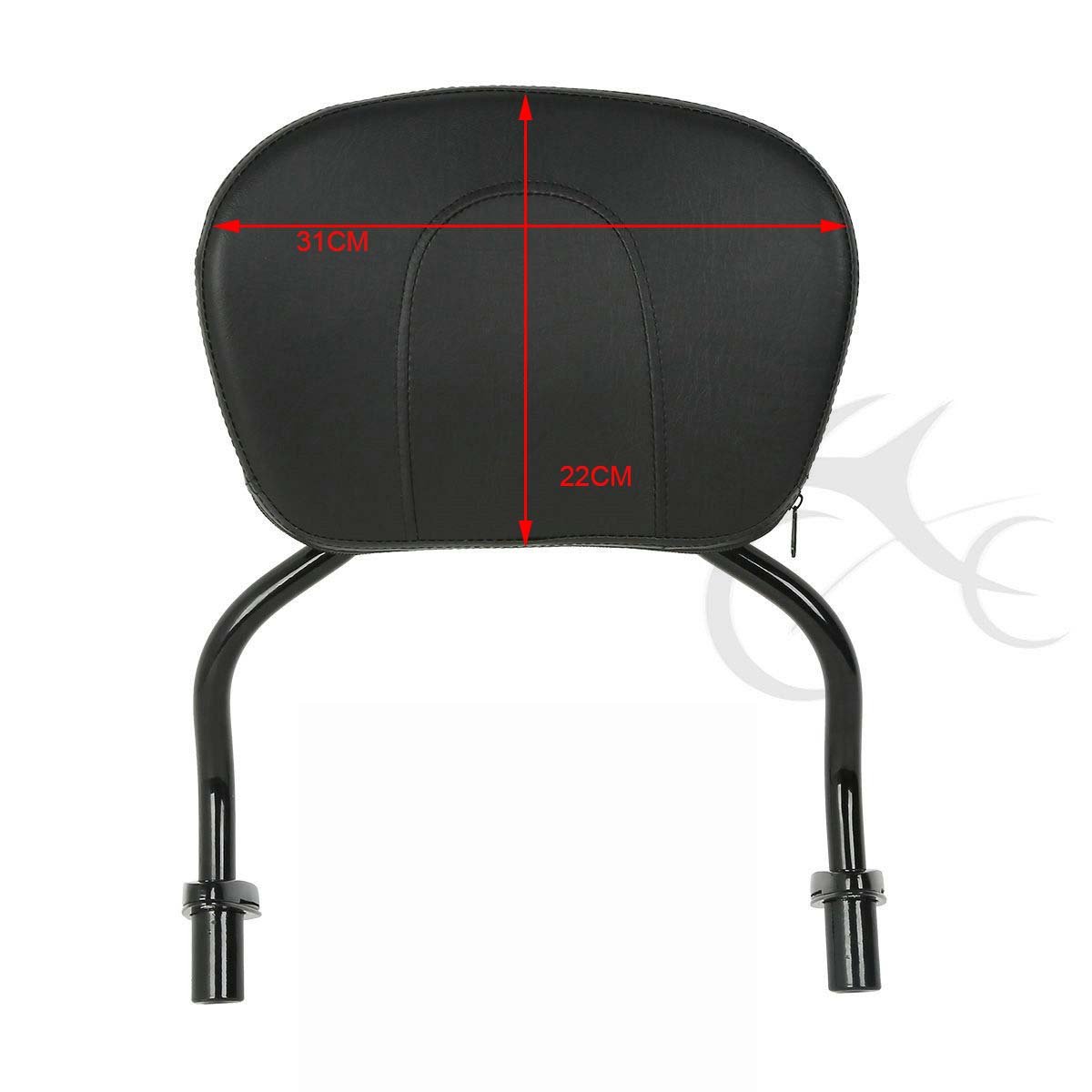 XFMT Black Detachable Sissy Bar Pad & Backrest for Harley Davidson FLRT Freewheeler (2015-2025) & Road Glide 3 FLTRT (2023-2025) - Comfortable Motorcycle Passenger Seat Cushion for Long Rides & Cruising