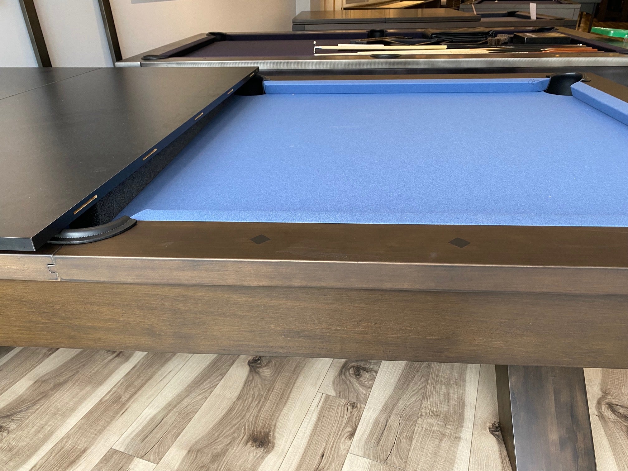Premium Plank and Hide Wood Vox Pool Table - Professional Billiards Game Table for Home, Bar & Game Room - Perfect for Entertainment & Recreation