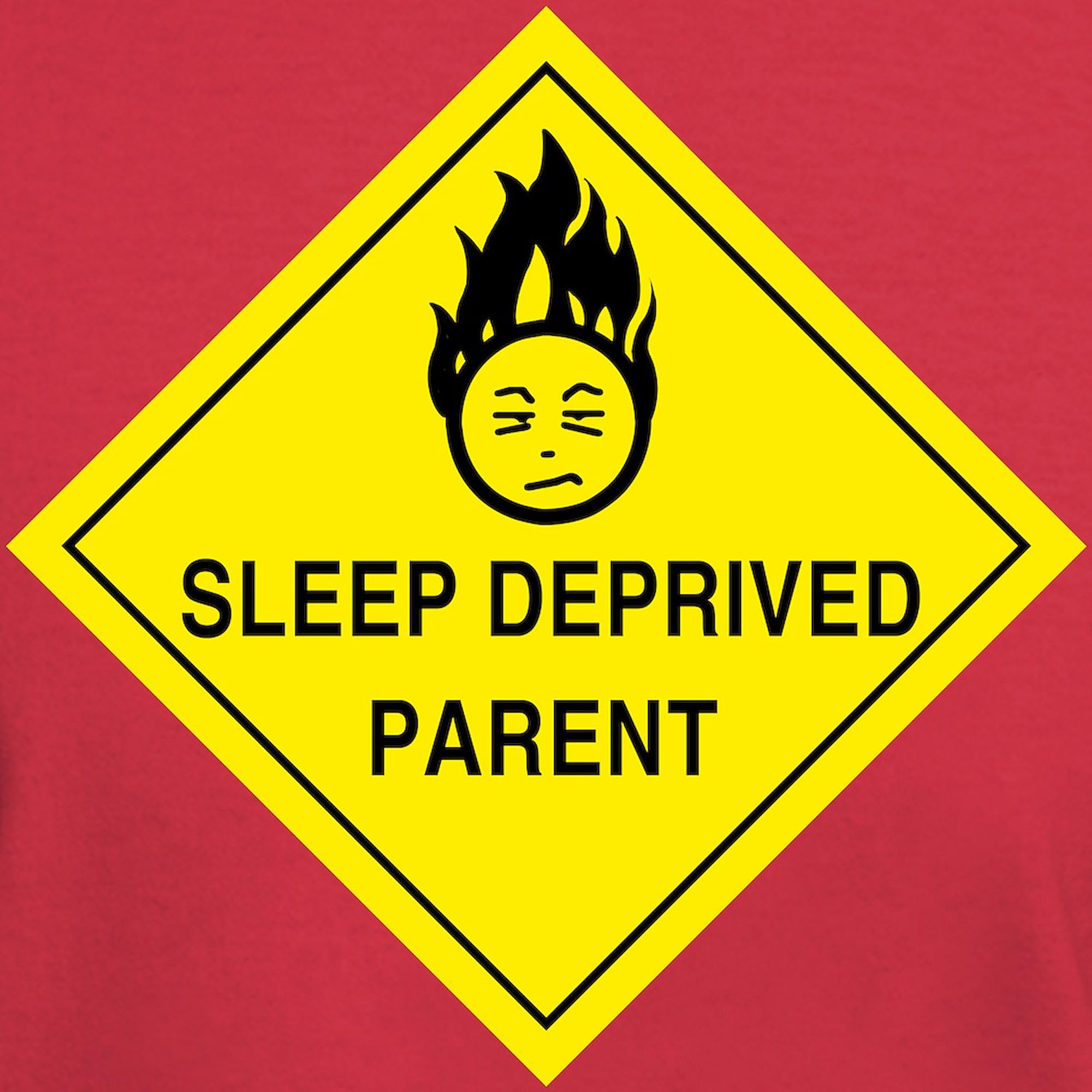 Sleep Deprived Parent Dark T-Shirt for Men - 100% Cotton Classic Graphic Tee - Perfect for Parenting Humor & Casual Wear