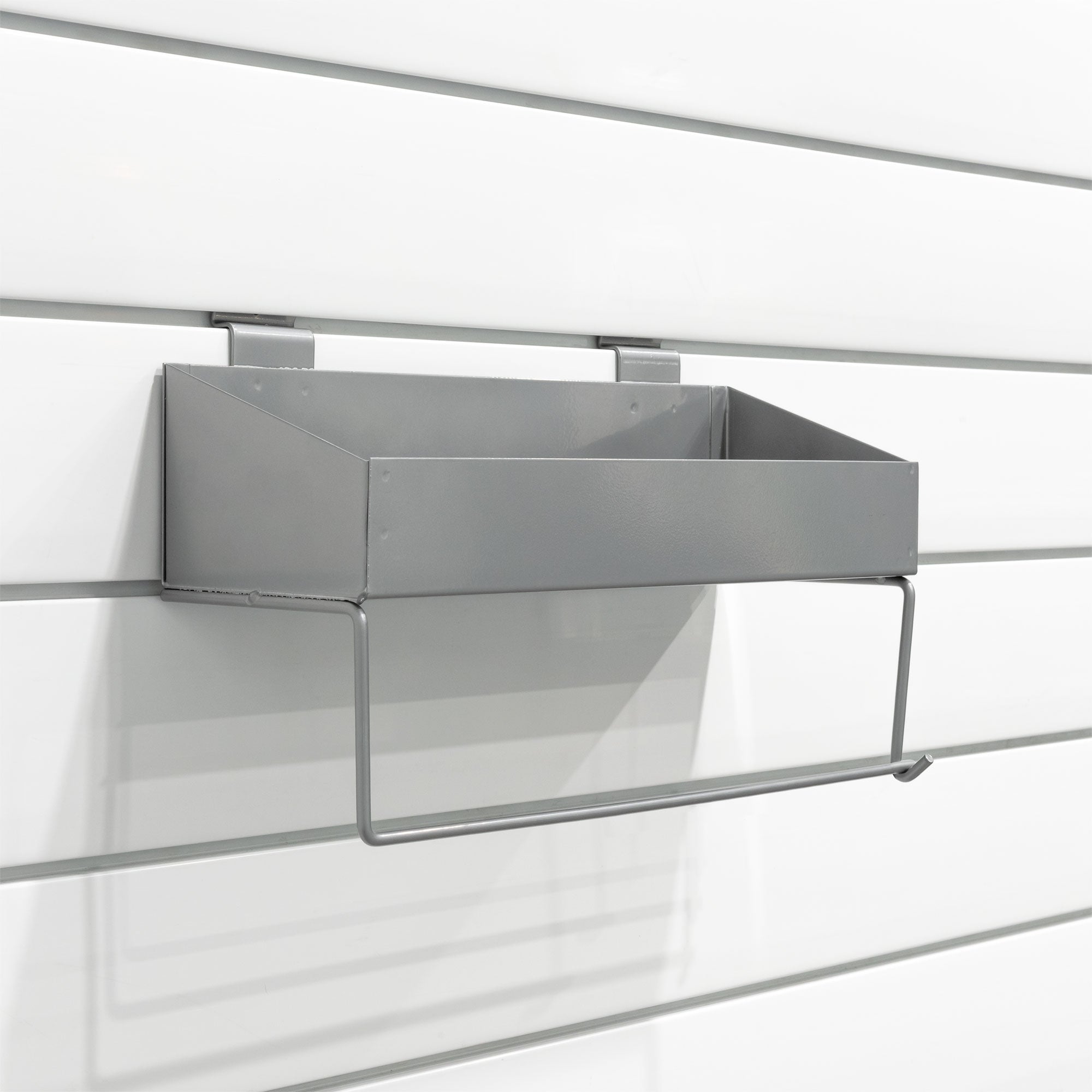 Sturdy Wall Mounted Shelf with Paper Towel Holder - Space Saving Kitchen Organizer for Bathroom, Laundry Room & Garage Storage