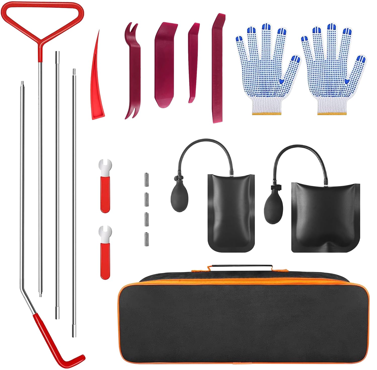 20-Piece Professional Car Tool Kit - Essential Automotive Repair Tools for DIY Mechanics & Emergency Roadside Use