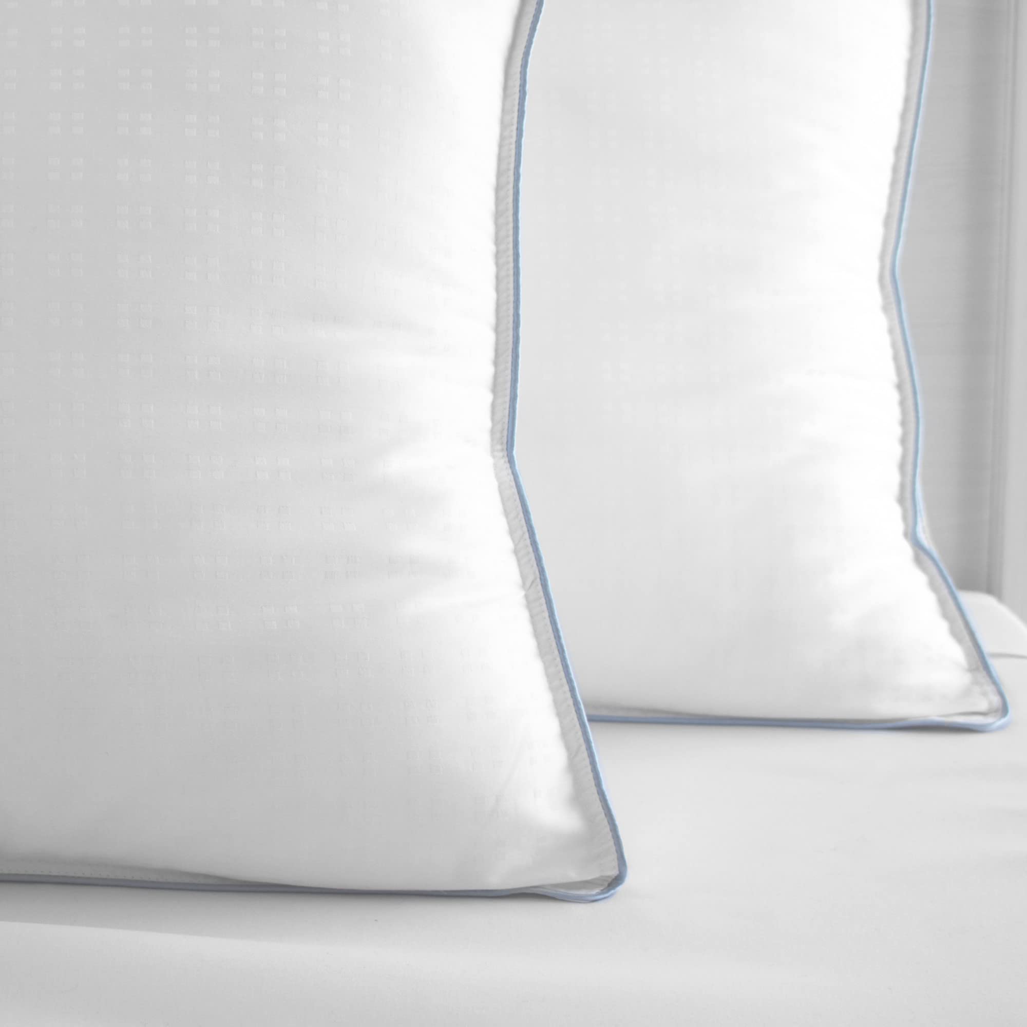 CoolFusion Blended Fiber & Gel Beads Firm Pillow - Jumbo Size White | Pressure Relief & Temperature Regulation for Side Sleepers | Perfect for Hot Sleepers & Neck Pain Relief