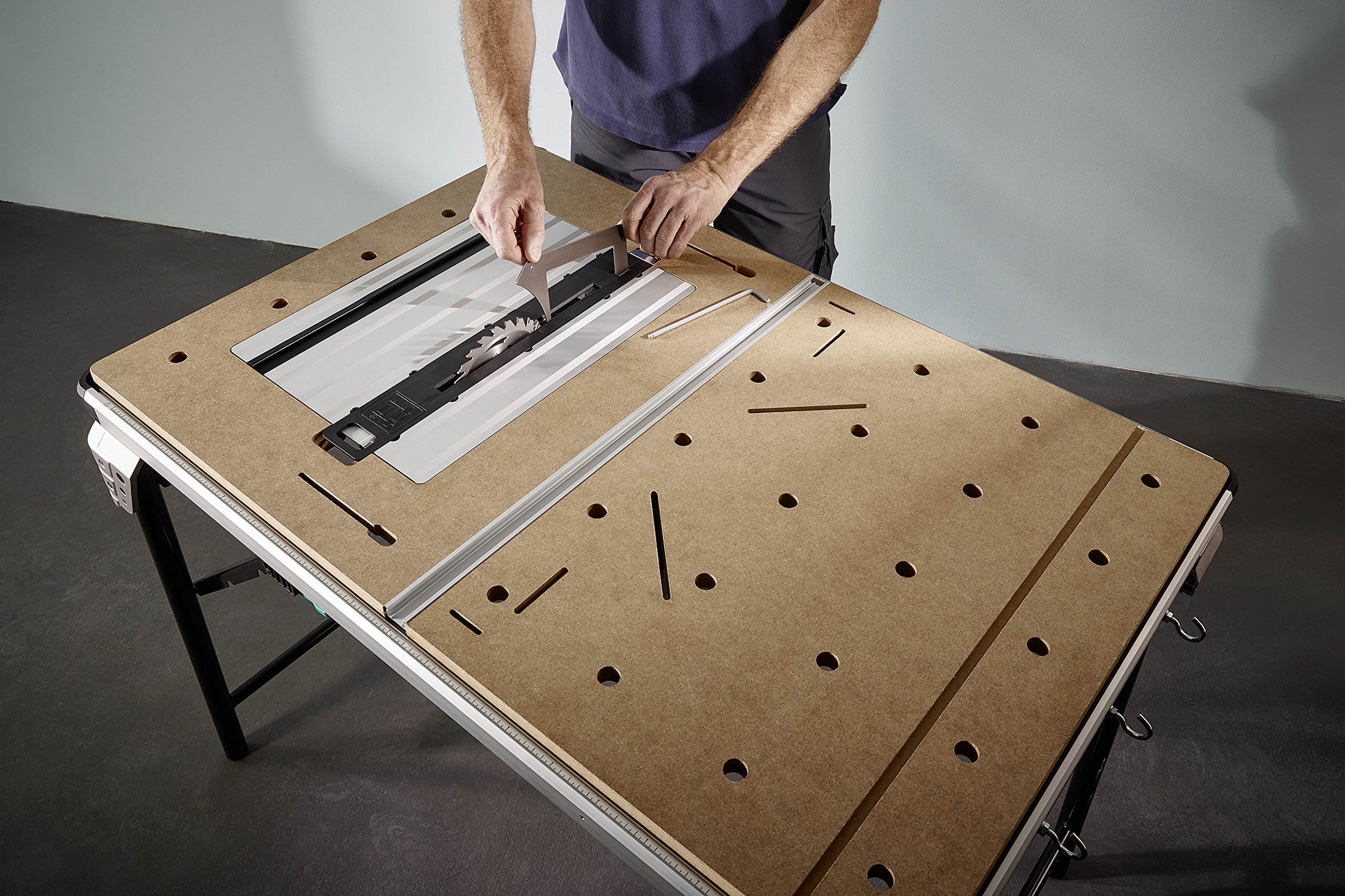 MASTER Cut 2500 Professional Saw Table & Workstation - Heavy Duty Woodworking Bench for DIY Projects & Home Workshops