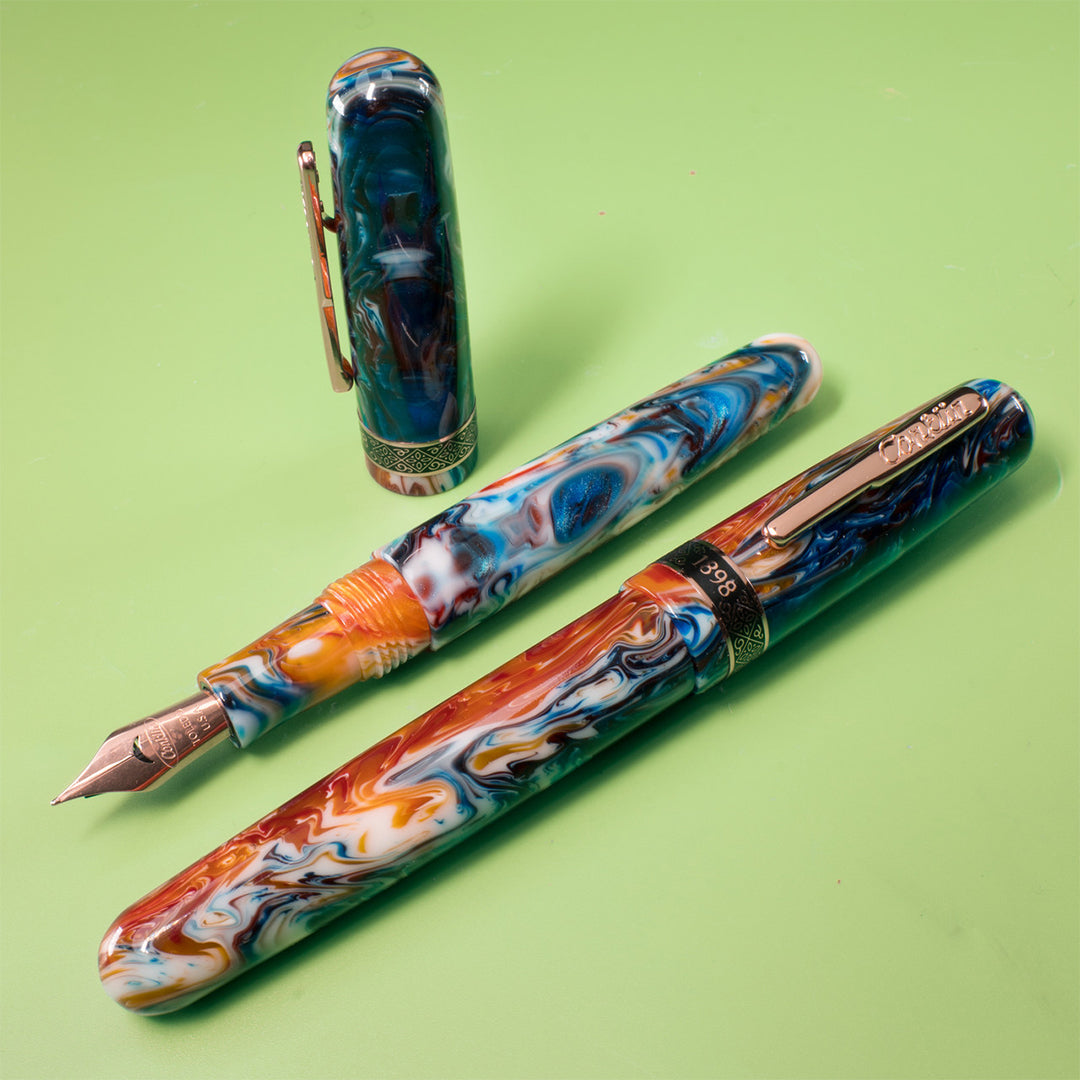 Conklin 1898 Fountain Pen - Misto Orange Limited Edition Vintage Style Writing Instrument for Calligraphy, Journaling & Gift Giving