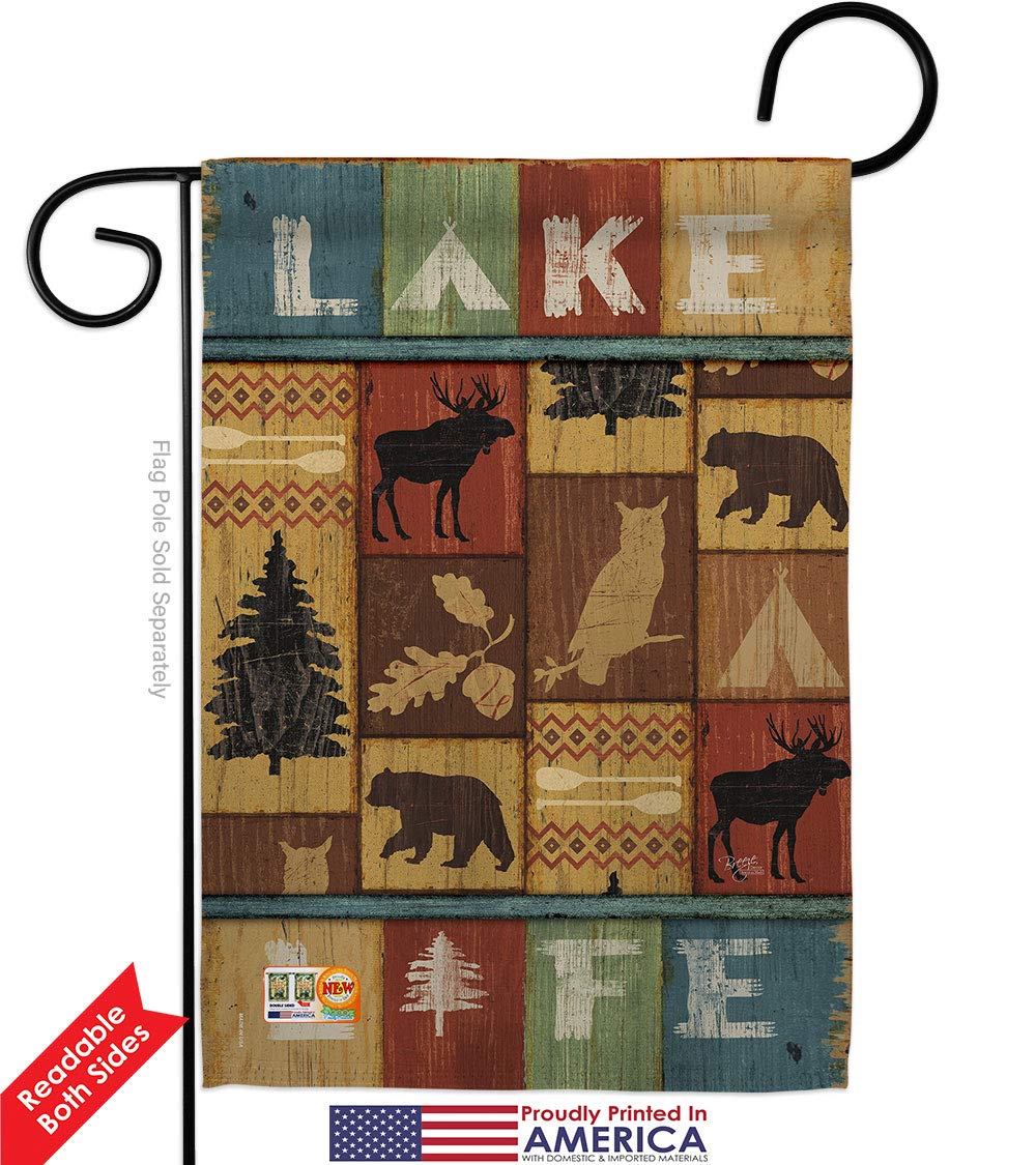 USA-Made Double-Sided Lake Life Garden Flag - Outdoor Decor for Yard & Lodge