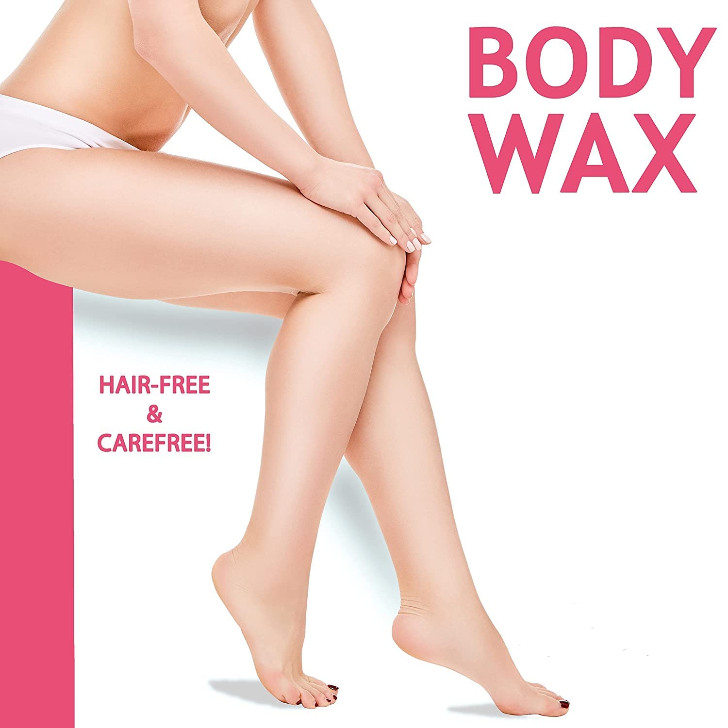 Professional Roll-On Wax Heater for Hair Removal - At-Home Waxing Kit for Women & Men - Perfect for Legs, Arms, Bikini & Facial Hair Removal - Fast & Painless Hair Removal Solution
