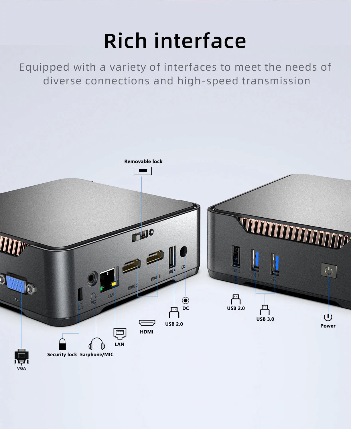GK3 Plus Intel N100/N95 Mini PC - Ultra Compact Desktop Computer for Home Office, Gaming & Streaming | Perfect for Work, Entertainment & Digital Signage