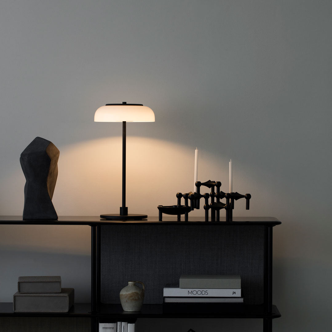 Blossi Modern Table Lamp - Stylish LED Nightstand Light for Bedroom, Living Room, Office - Warm White & Dimmable Lighting for Home Decor & Reading