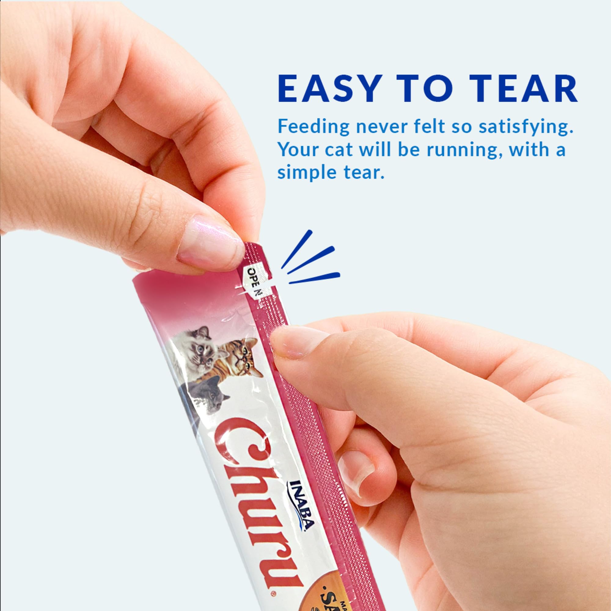INABA Salmon Churu Cat Treats - Lickable & Squeezable Creamy Purée with Green Tea Extract & Taurine, 0.5oz Tubes (24 Pack, Salmon Tuna Recipe) - Perfect for Training, Bonding & Rewarding Your Cat