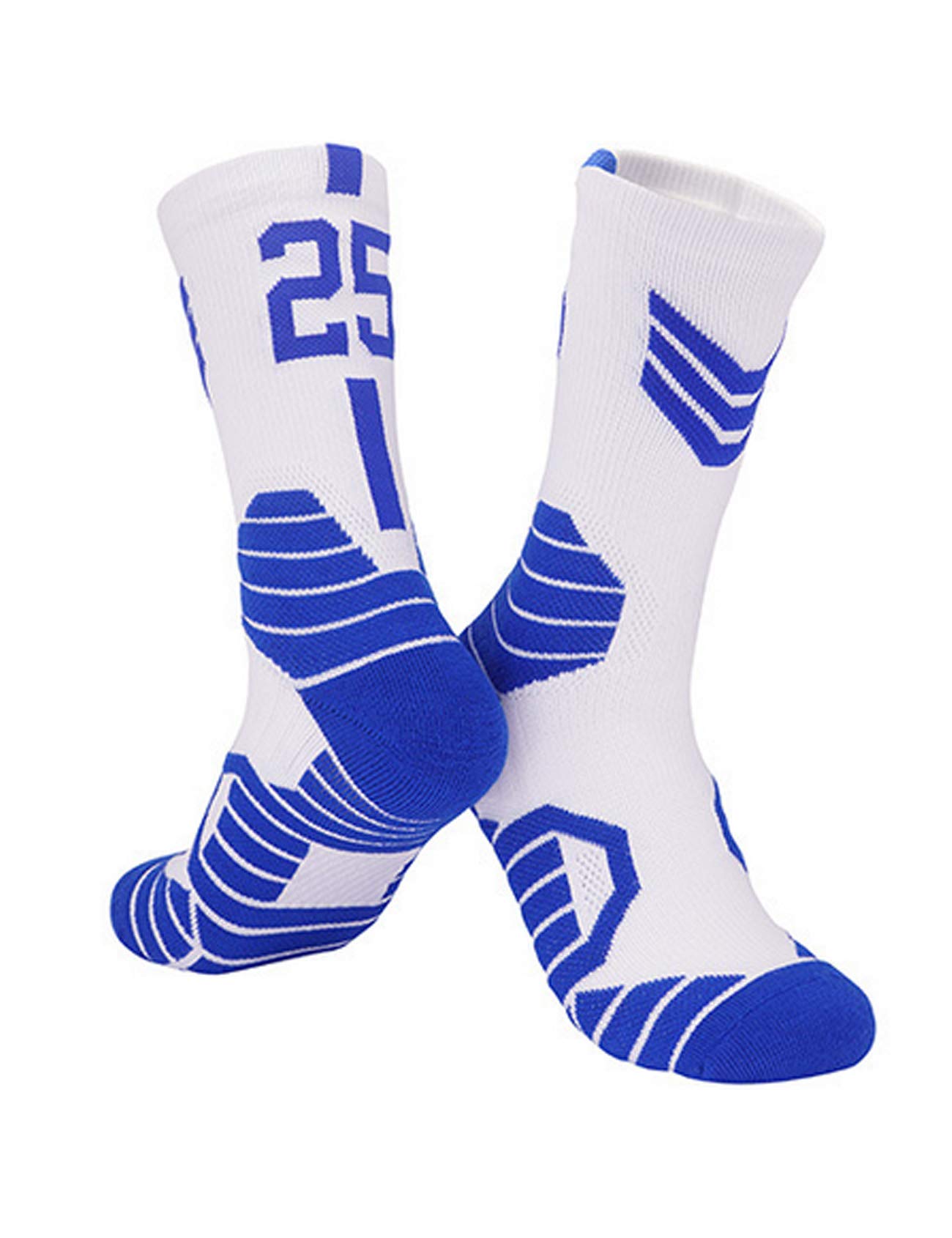 Best Basketball Socks for Men & Women - Custom Team Number Crew Socks - Perfect for Games, Practice & Sports Gifts