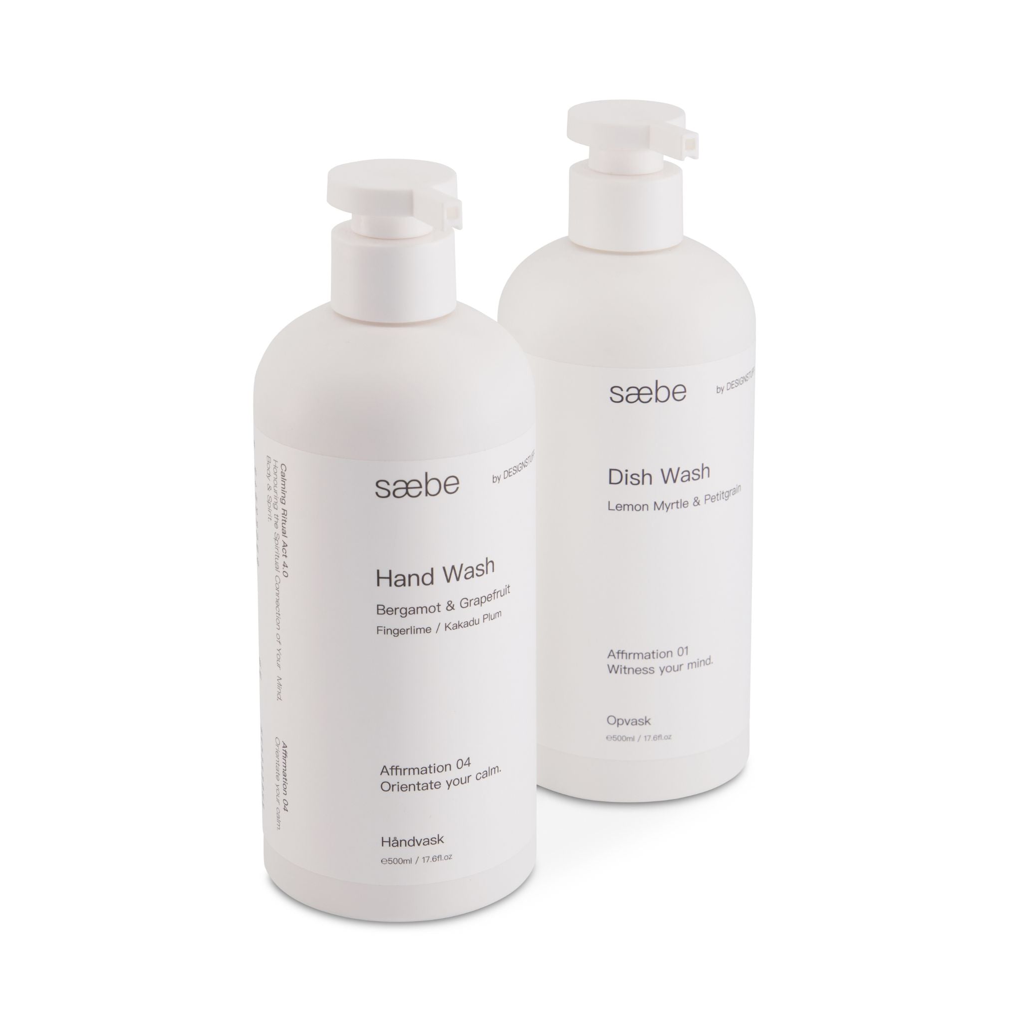 DESIGNSTUFF Saebe Cleanse Box - Eco-Friendly Dish Soap & Hand Wash Set, Plant-Based & Biodegradable for Kitchen & Bathroom | Perfect for Home, RV, Camping & Travel Use