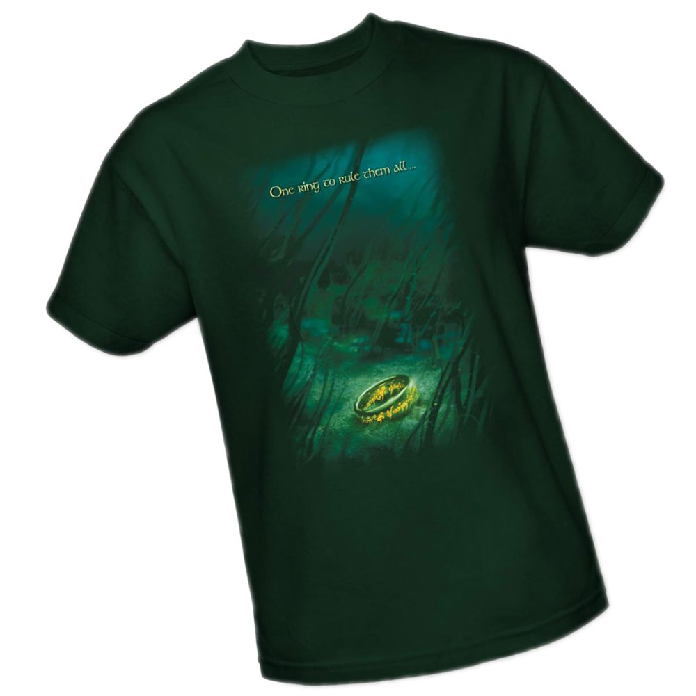Lord of the Rings Lost Ring T-Shirt for Adults - Fantasy Movie Merch