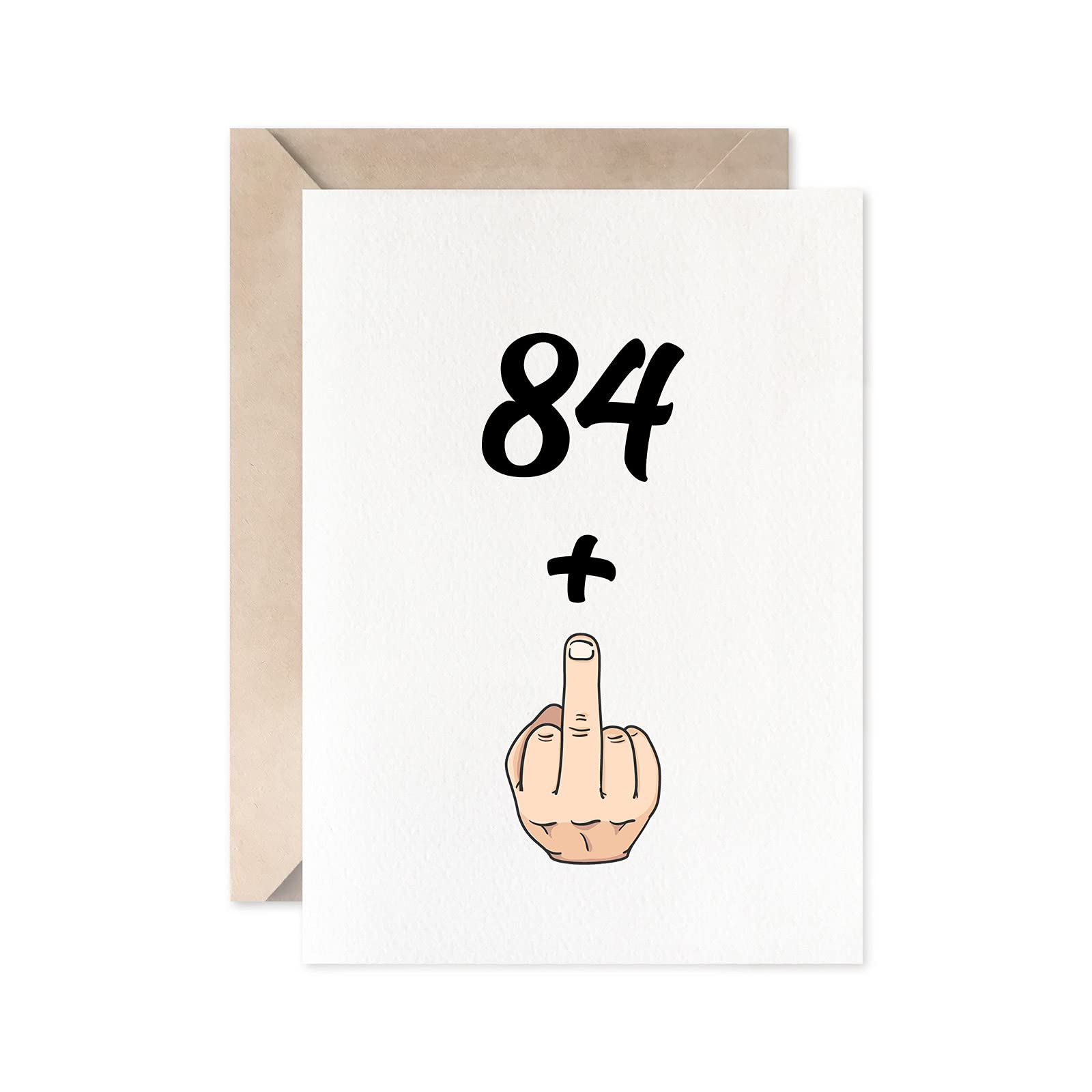 Funny 85th Birthday Card for Women & Men - Humorous 84+1 Years Old Gift Idea - Perfect for Grandparents, Parents & Friends Celebrations