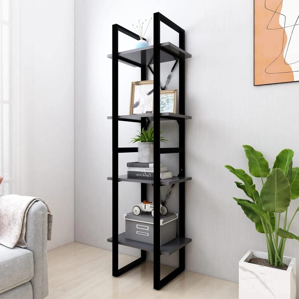 4-Tier Floor Standing Bookcase - 15.7