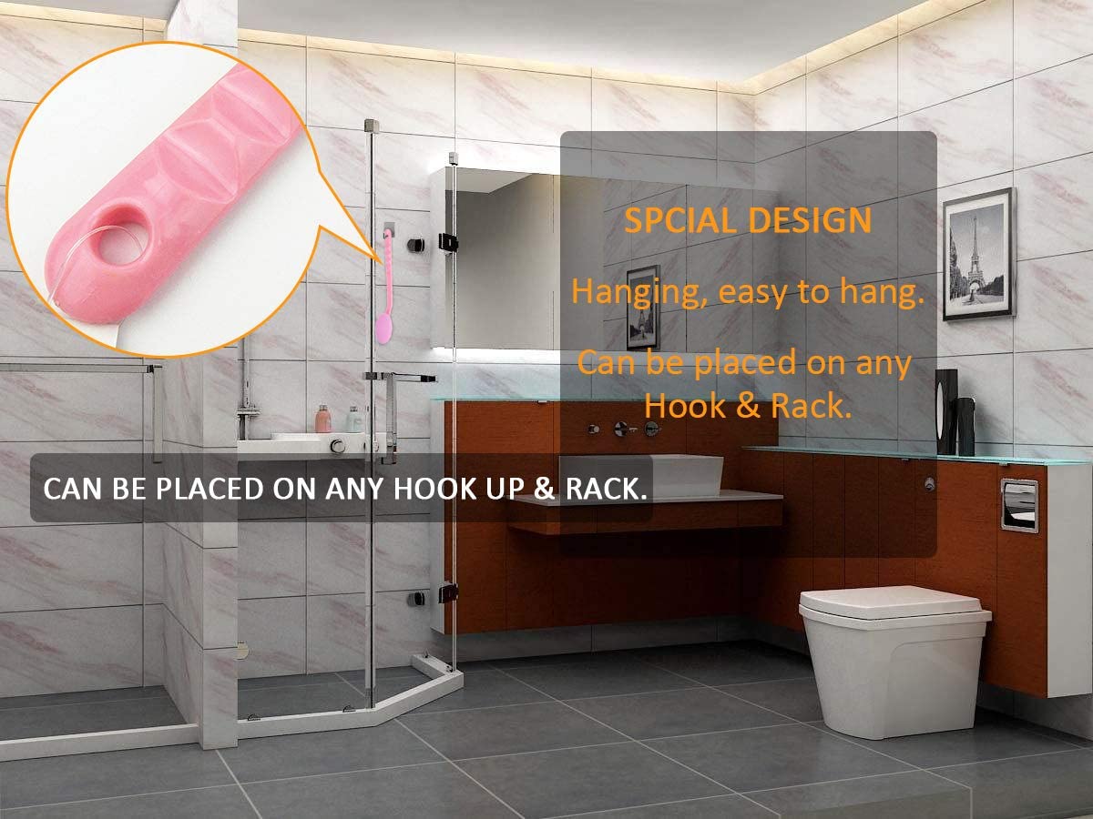 2 Pack Long Handle Body Lotion Applicator & Back Washer for Shower - Self Tanning, Moisturizer & Sunscreen Applicator - Perfect for Hard-to-Reach Areas, Tanning, and Skin Care Routine