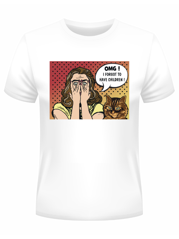 Pop Art Inspired Crazy Cat Lady T-Shirt - Fun Graphic Tee for Cat Lovers - Perfect for Casual Wear & Gifts