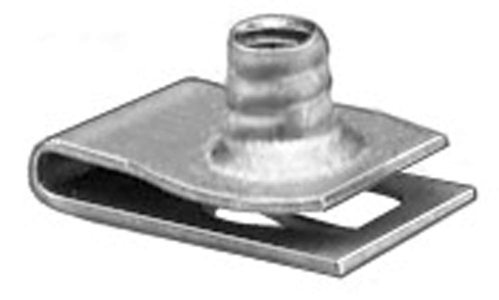 50 Pack M4.2-1.41 Extruded U Nuts - Heavy Duty Fasteners for Furniture Assembly, Automotive Repairs & DIY Projects