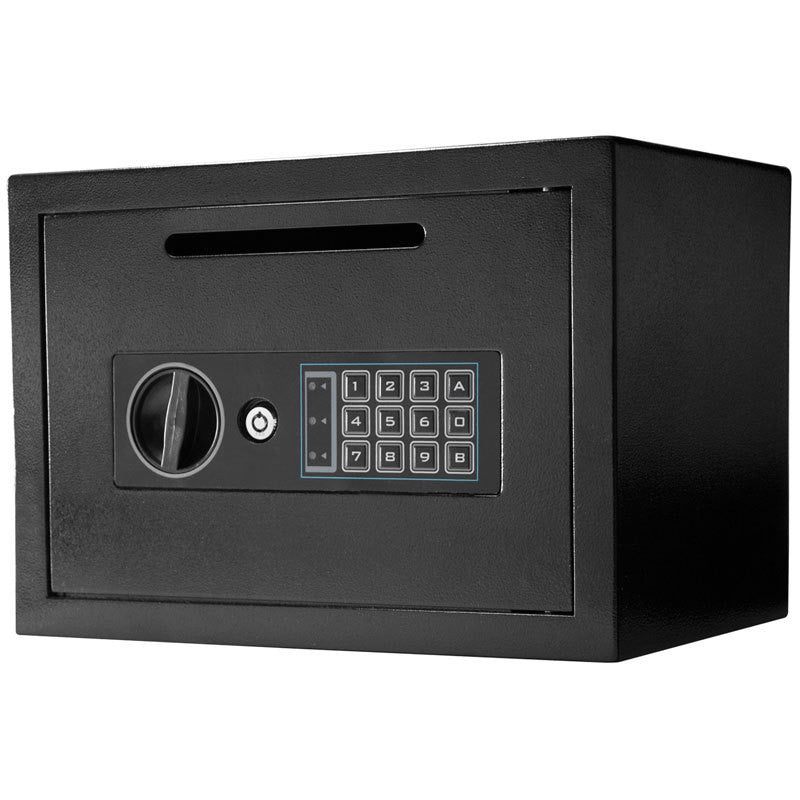 Barska AX11934 Compact Keypad Depository Safe - Secure Cash, Jewelry & Documents - Ideal for Home, Office & Retail Use