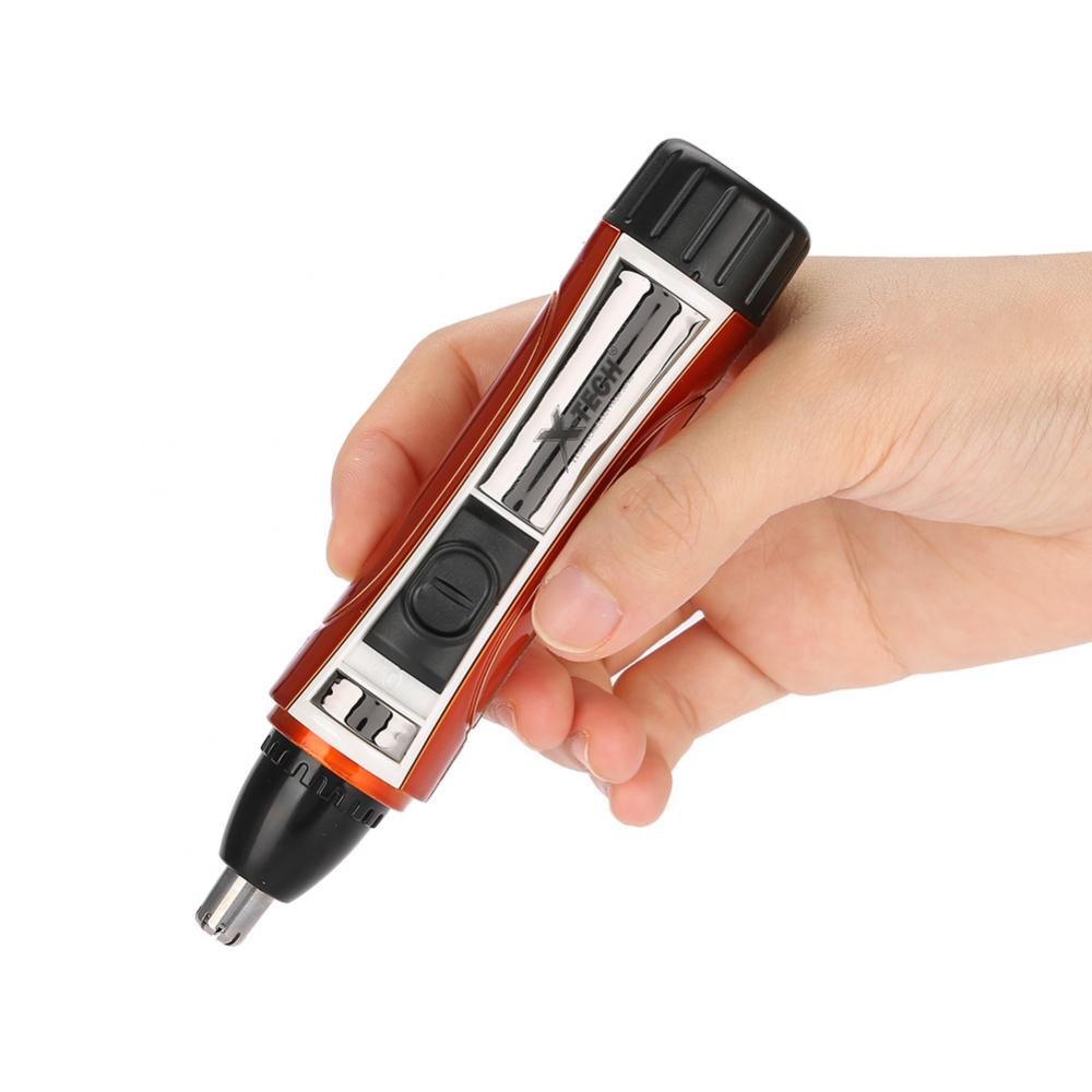 Semme Electric Nose & Ear Hair Trimmer for Men - Painless Facial Hair Grooming Tool - Perfect for Eyebrows, Nose & Ear Hair Removal at Home or Travel