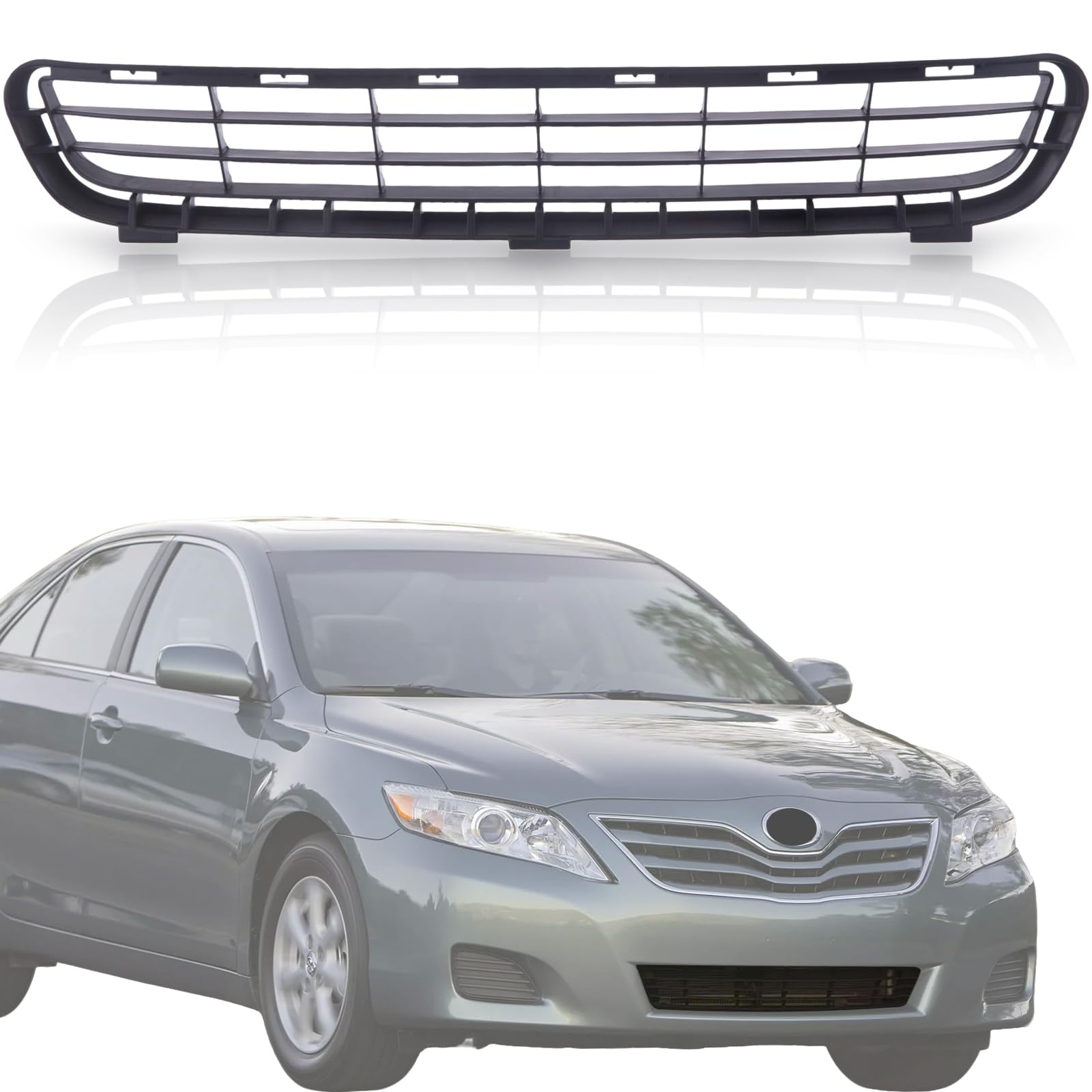 2007-2009 Toyota Camry Front Lower Bumper Grill Replacement (Fits SE, LE, Hybrid, XLE, CE & Base Models) - Durable ABS Plastic Mesh Grille for Enhanced Protection & Style - Perfect for Daily Commuting & Car Customization