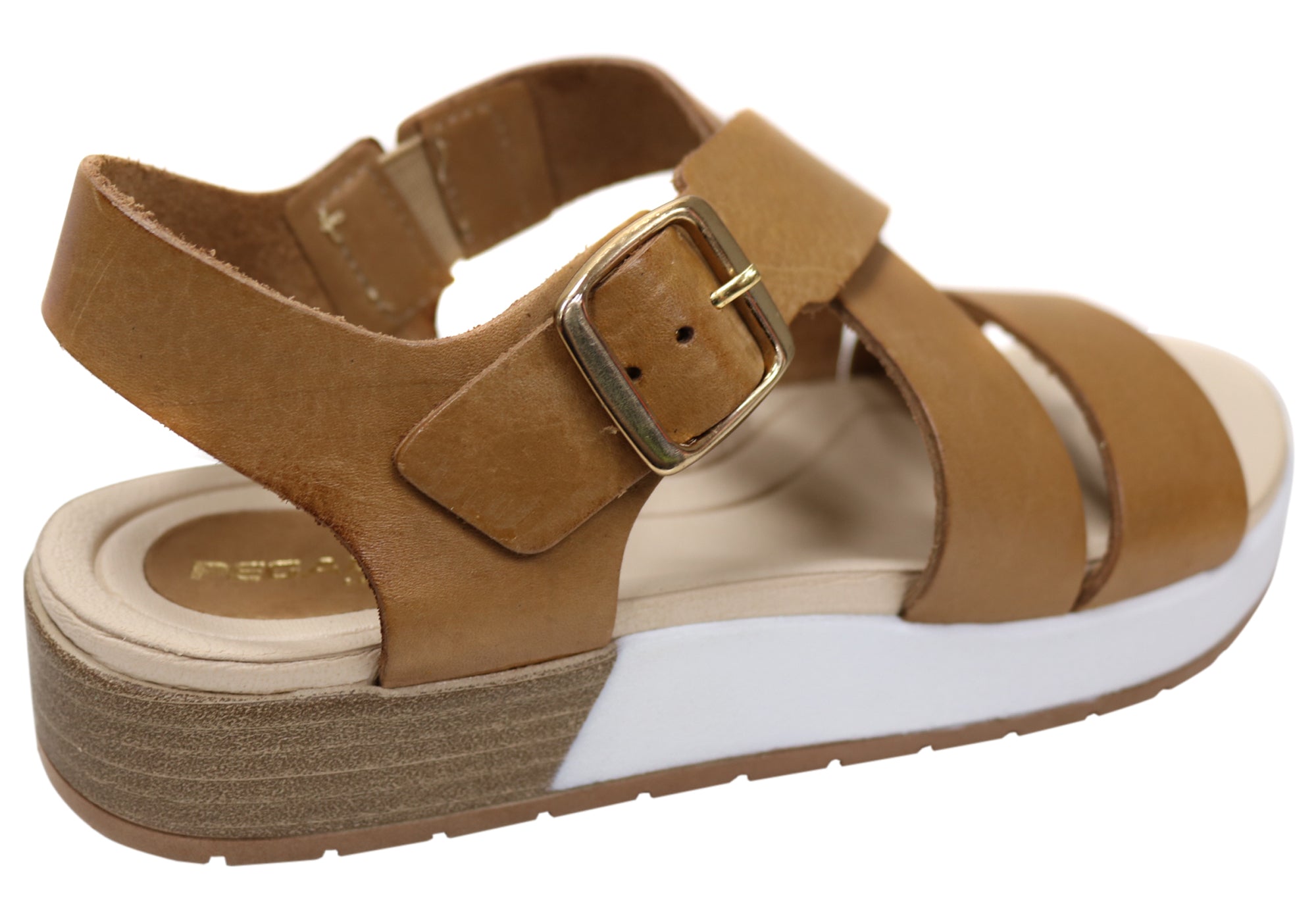Pegada Robbina Women's Comfortable Leather Sandals - Handmade in Brazil - Perfect for Beach, Vacation & Summer Outfits