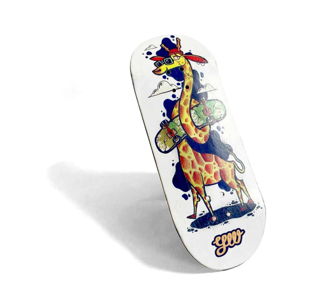Yellowood Fingerboard Deck - Professional Mini Skateboard for Tricks & Stunts - Perfect for Skateboard Enthusiasts & Collectors - Great for Indoor Practice & Street Style Performances