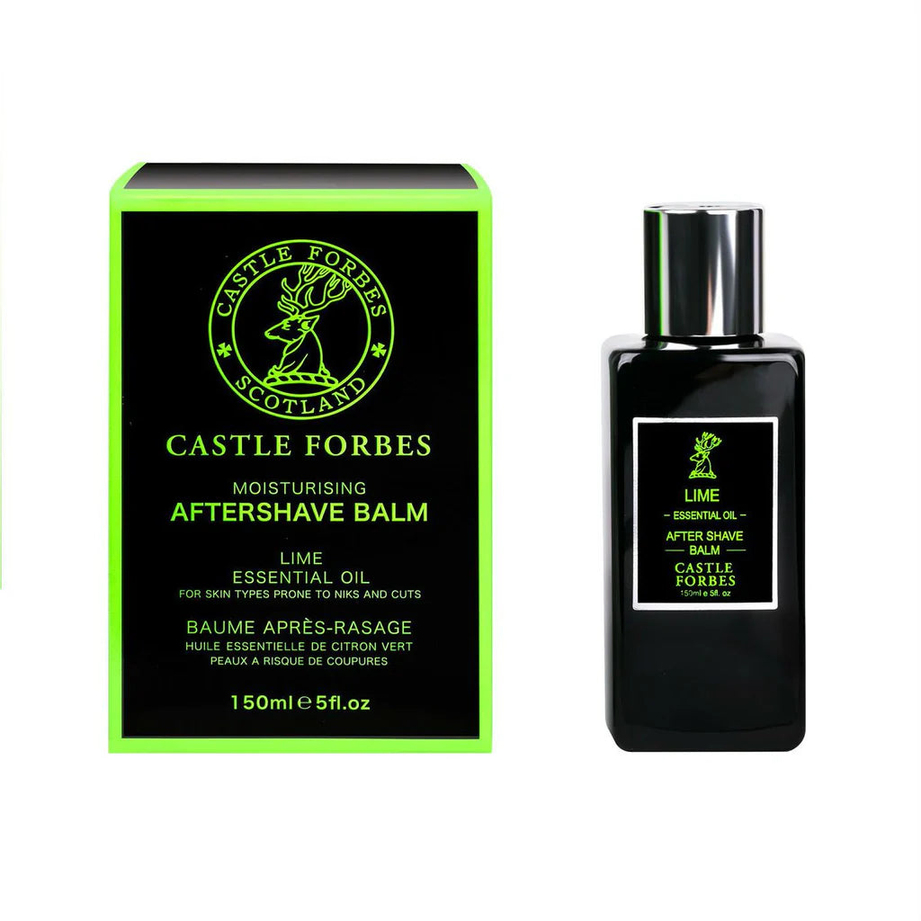 Castle Forbes Lime Aftershave Balm for Men - Soothing Post-Shave Moisturizer with Natural Ingredients | Perfect for Sensitive Skin & Daily Grooming Routine