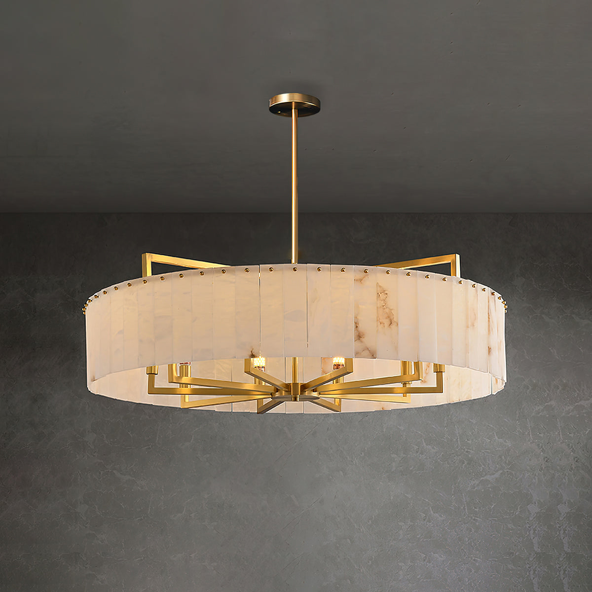 Luxury Marble Chandelier - Modern Crystal Ceiling Light Fixture for Dining Room, Living Room & Bedroom | Elegant Home Decor Lighting
