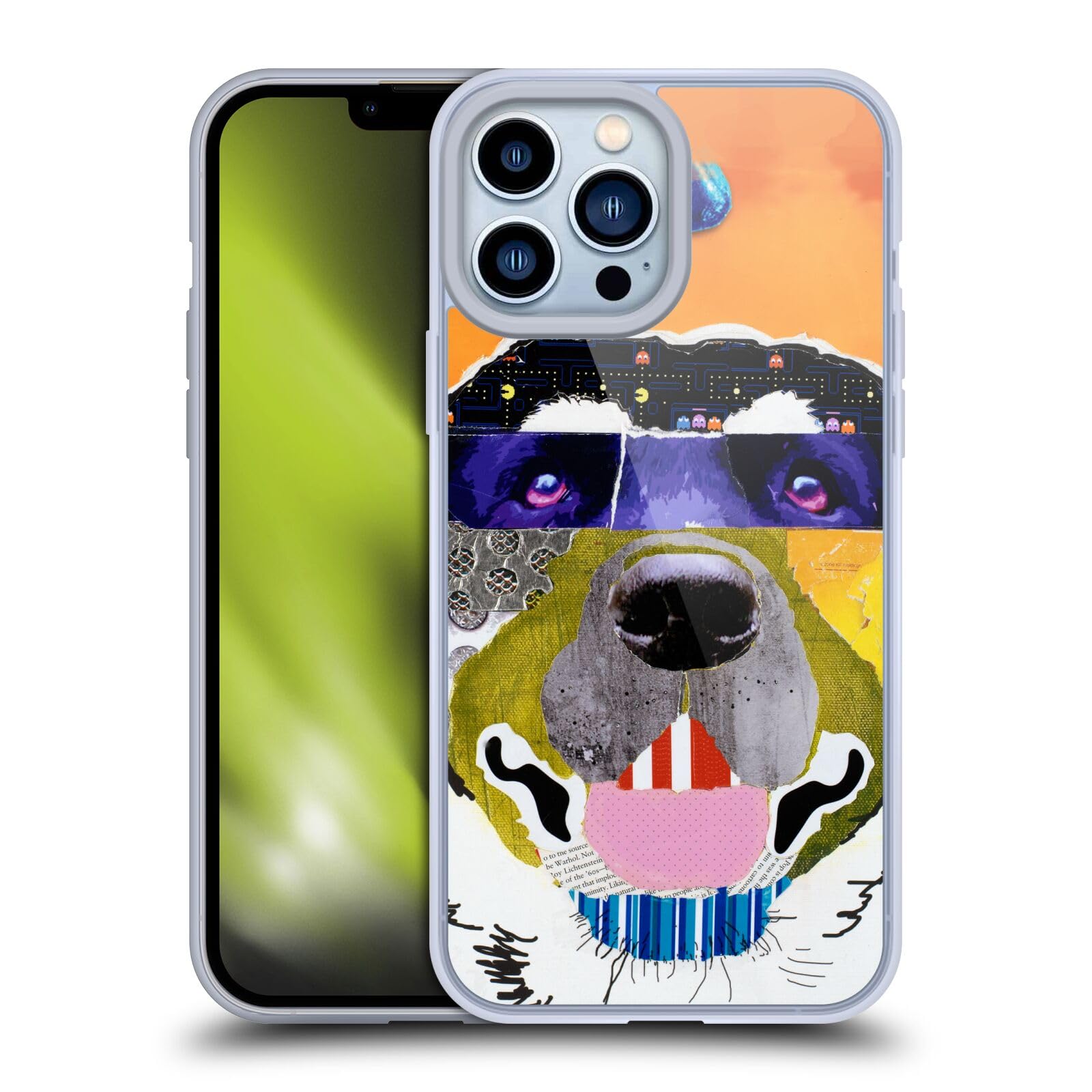 Officially Licensed Michel Keck Labrador Dogs 3 Soft Gel Phone Case Compatible with Apple iPhone 13 Pro Max - Cute Pet Protection for Daily Use, Work & Travel