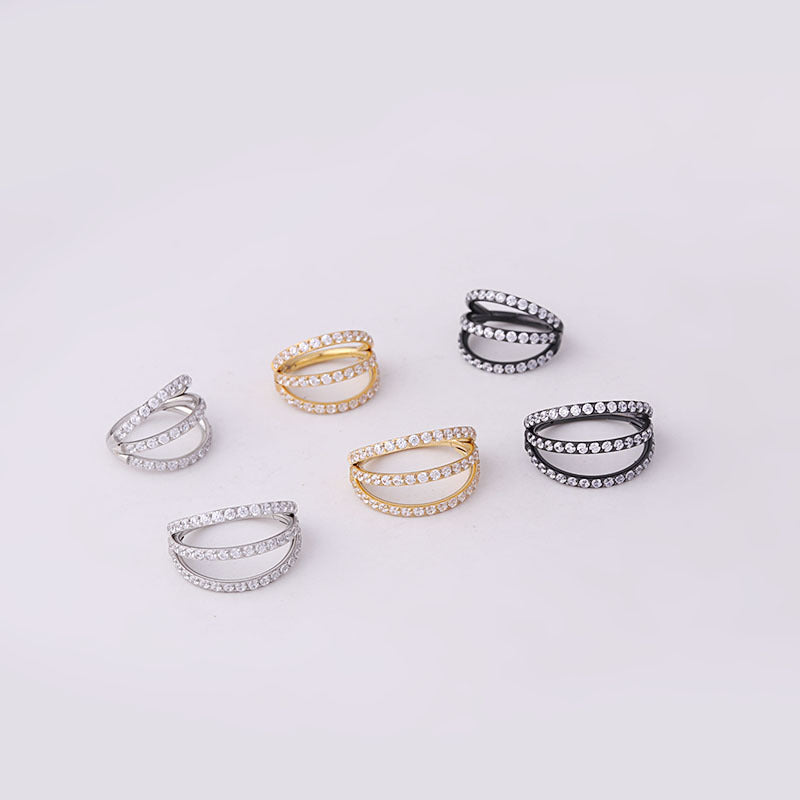 16G Pave Septum Ring with CZ Stones - Hypoallergenic Nose Ring for Women & Men | Perfect for Everyday Wear, Parties & Special Occasions