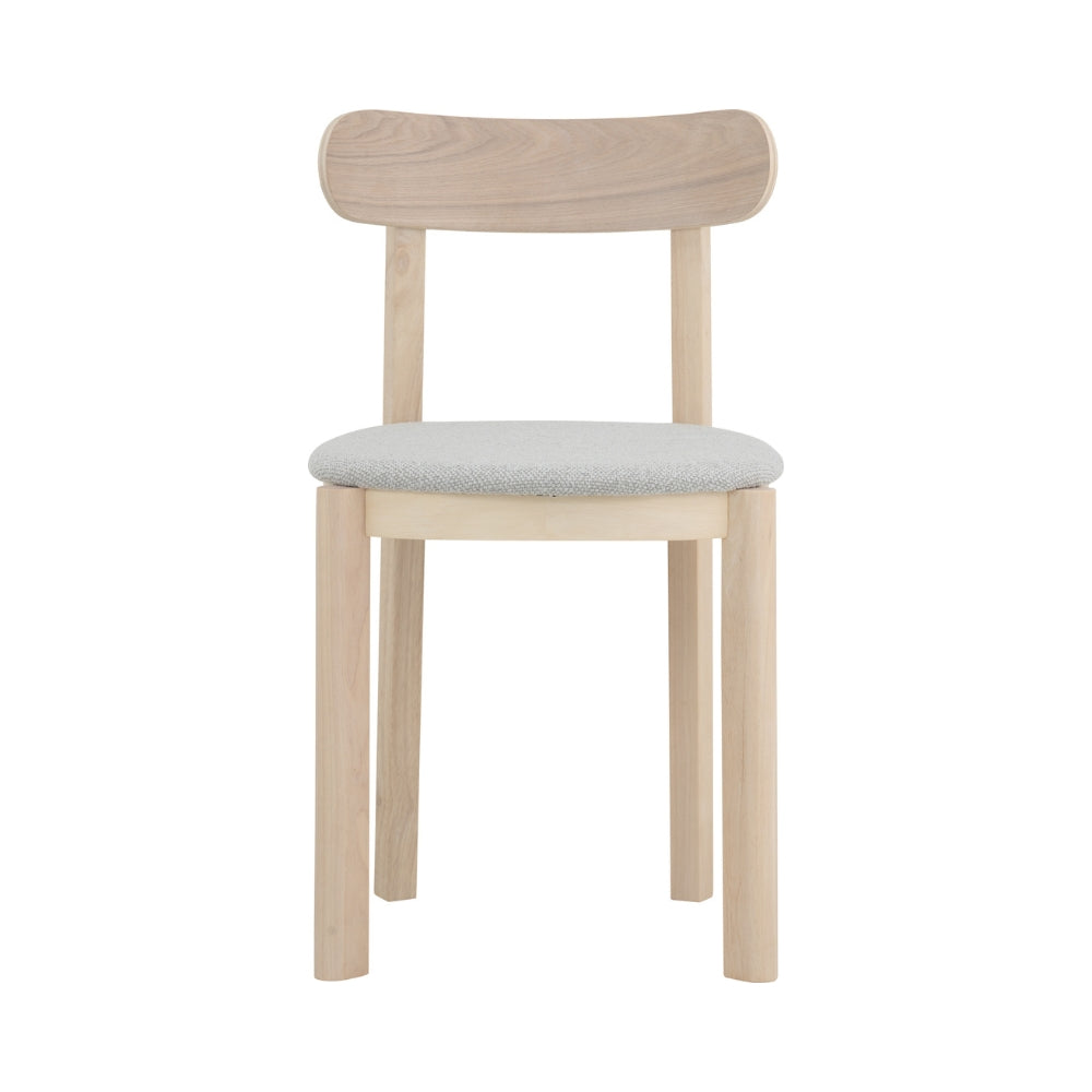 LOWEN Modern Dining Chair - Light Grey Upholstered Seat - Comfortable & Stylish for Kitchen, Dining Room, or Breakfast Nook