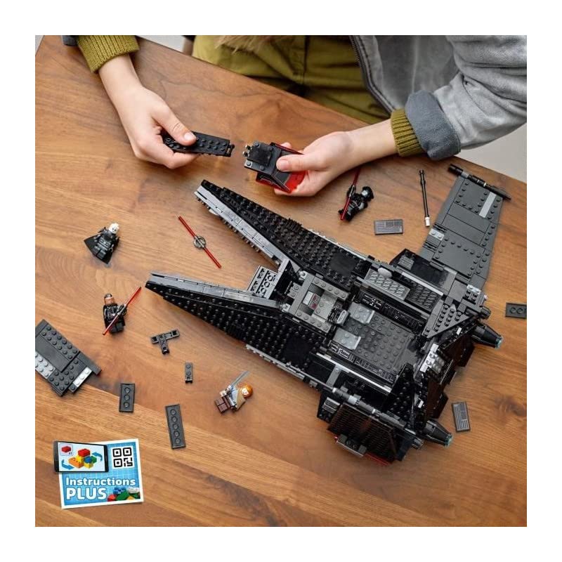 LEGO 75336 Star Wars Inquisitor Transport Scythe Galactic Adventure Building Set with Obi-Wan Kenobi Minifigure, Lightsabers & Starship - Perfect Gift for Kids Ages 9+ | Space Battles & Star Wars Play Scenes