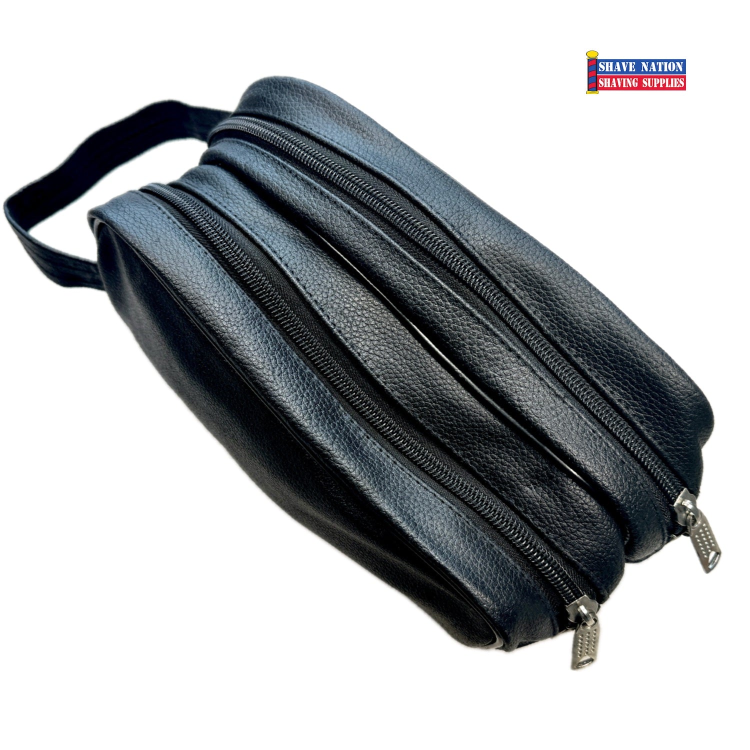 Shave Nation XL 2 Compartment Dopp Kit - Large Travel Toiletry Bag for Men & Women - Perfect for Gym, Business Trips, Camping & Vacation Essentials