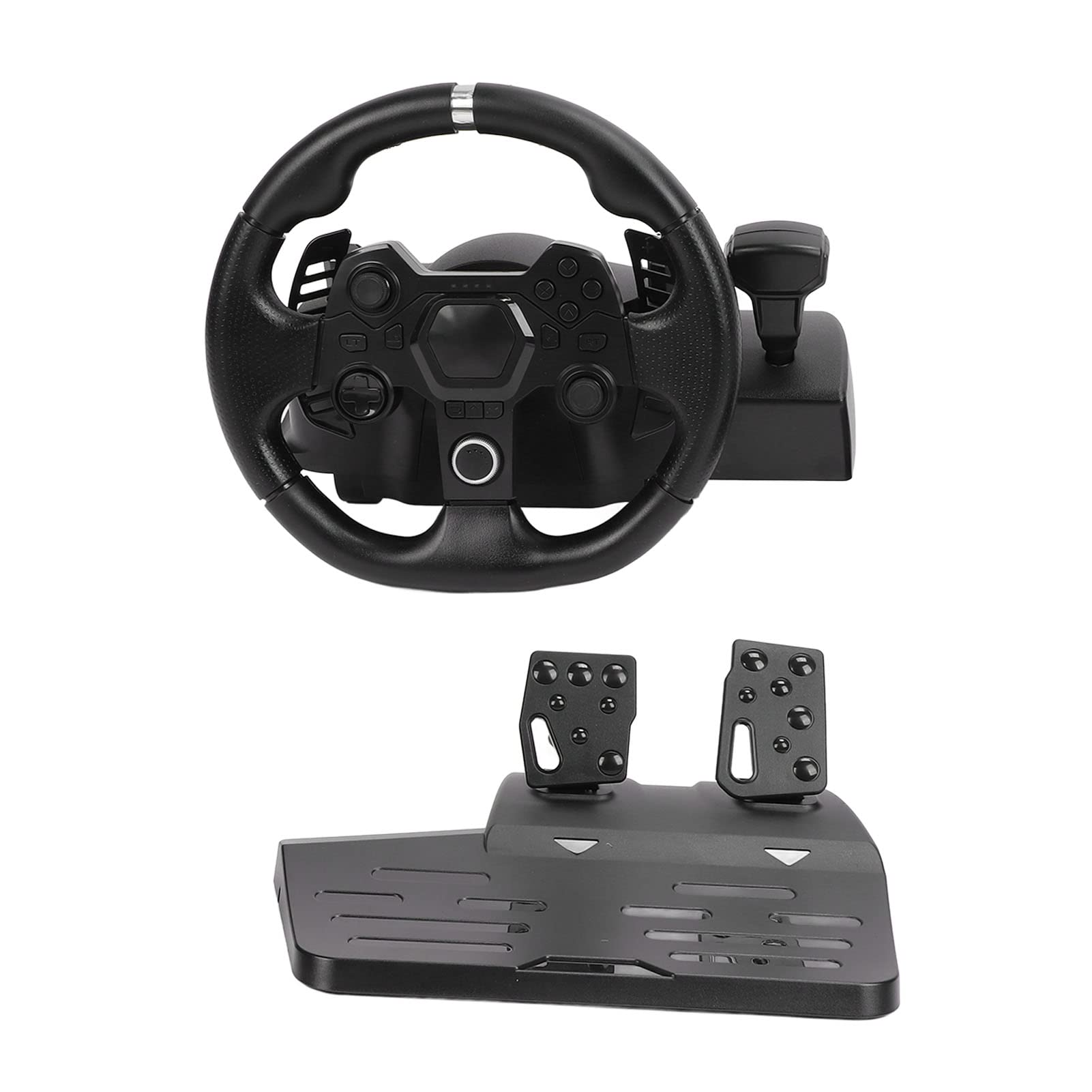 Annadue 270° Rotation Gaming Steering Wheel and Pedals for PC - USB Racing Wheel with 7-in-1 Controls | Perfect for Forza, Gran Turismo & Simulation Games