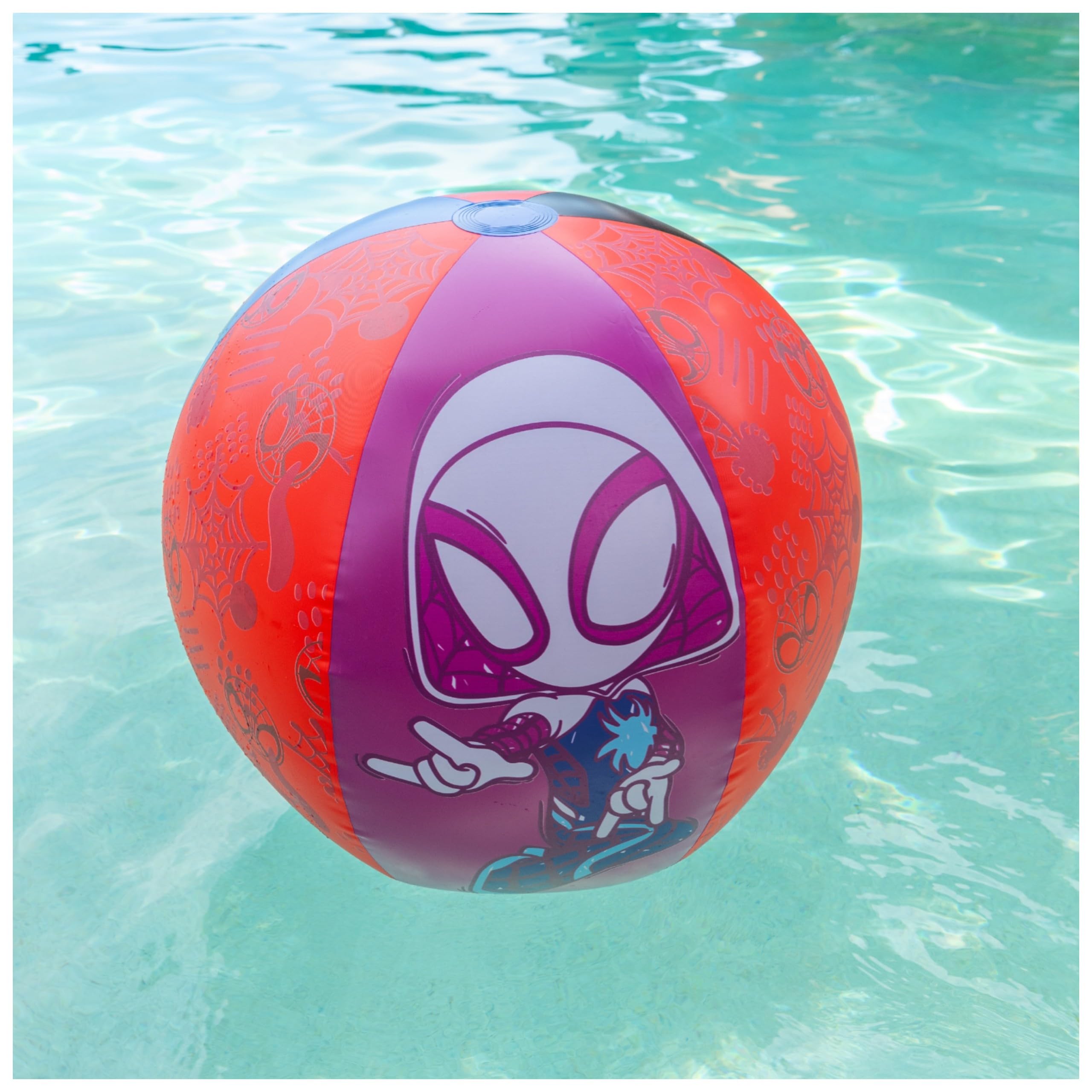 **Swimways Marvel Spiderman Giant Inflatable Beach Ball - Fun Kids Pool & Beach Toy for Ages 5+, Perfect for Swimming, Summer Parties & Outdoor Water Play**