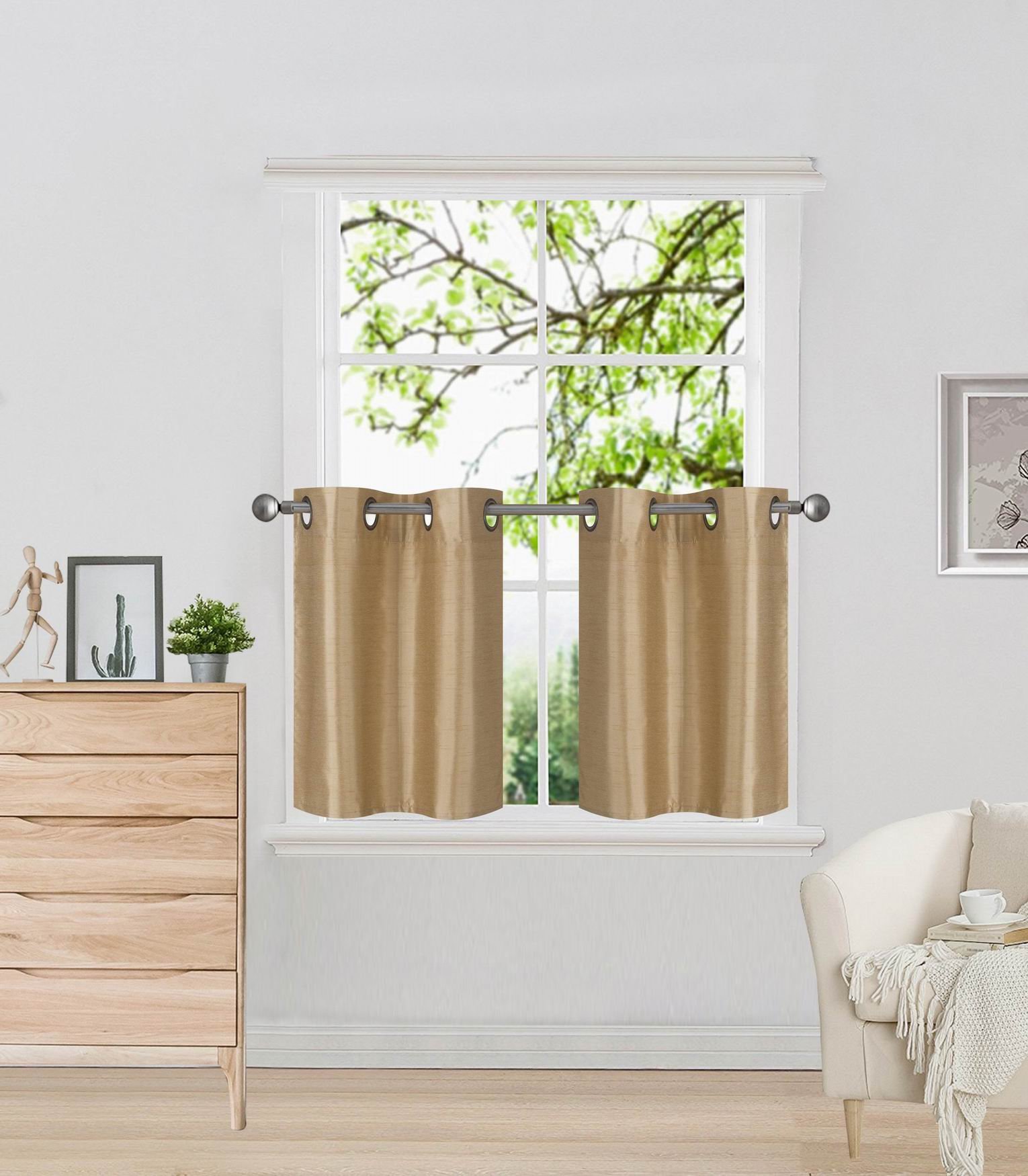 GorgeousHome 2-Piece Blackout Window Curtains - 30