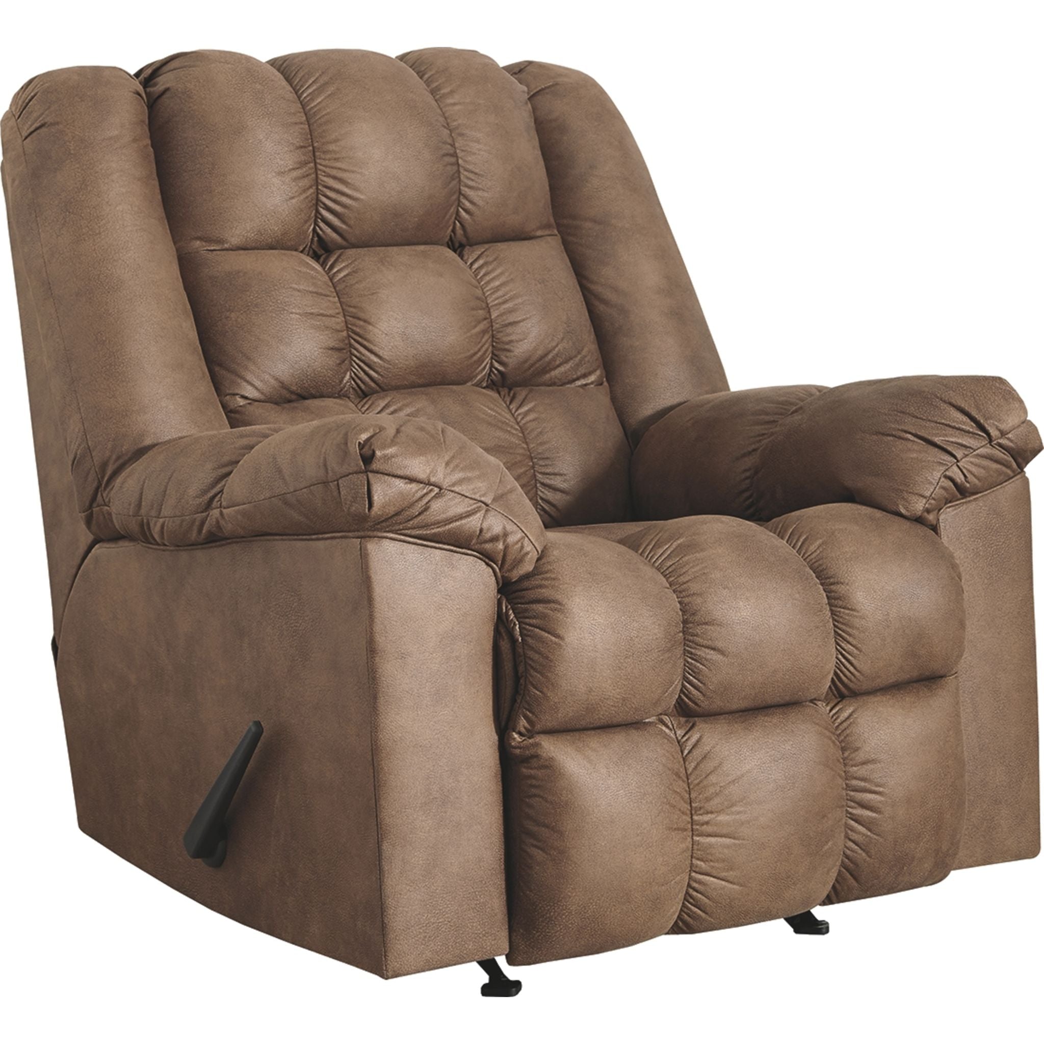 Adrano Rocker Recliner Chair - Comfortable Leather Rocking Recliner with Padded Cushions for Living Room, Bedroom, or Nursery - Perfect for Relaxing, Reading, and Nursing