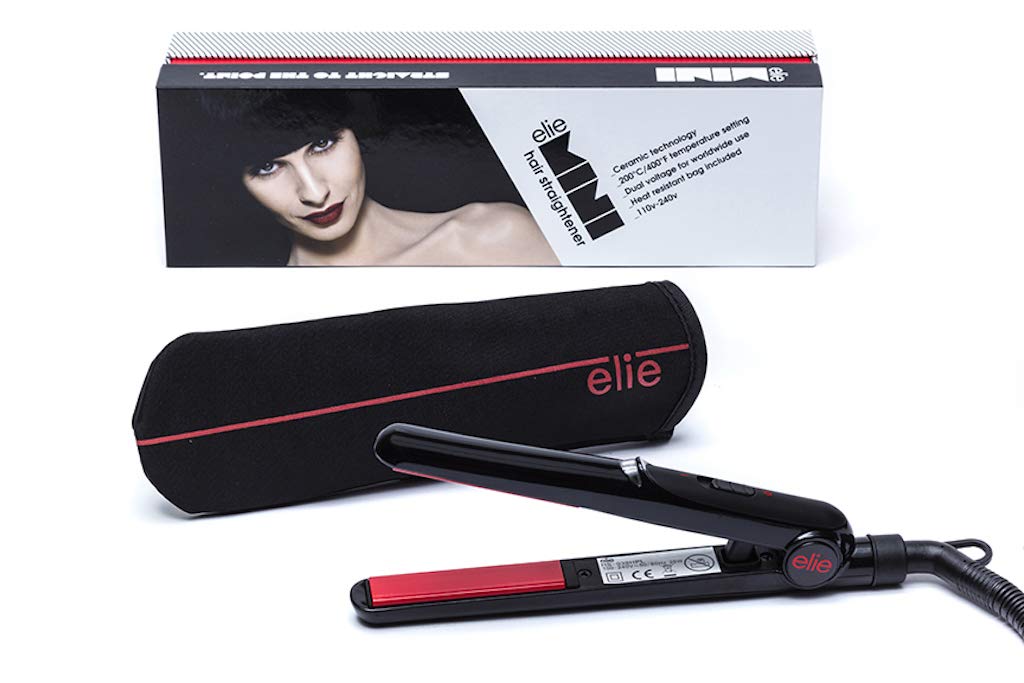 Mini Flat Iron Dual Voltage Travel Hair Straightener - 110V/220V for Salon Smoothing at Home & On the Go (Red) - Perfect for Styling, Traveling & Gifting