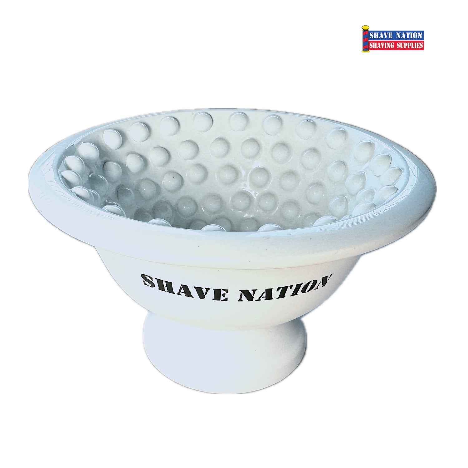 Shave Nation BUMPY INDESTRUCTIBOWL - Premium Shaving Lather Bowl for Men with Non-Slip Grip - Perfect for Wet Shaving, Barber Shops & Home Grooming