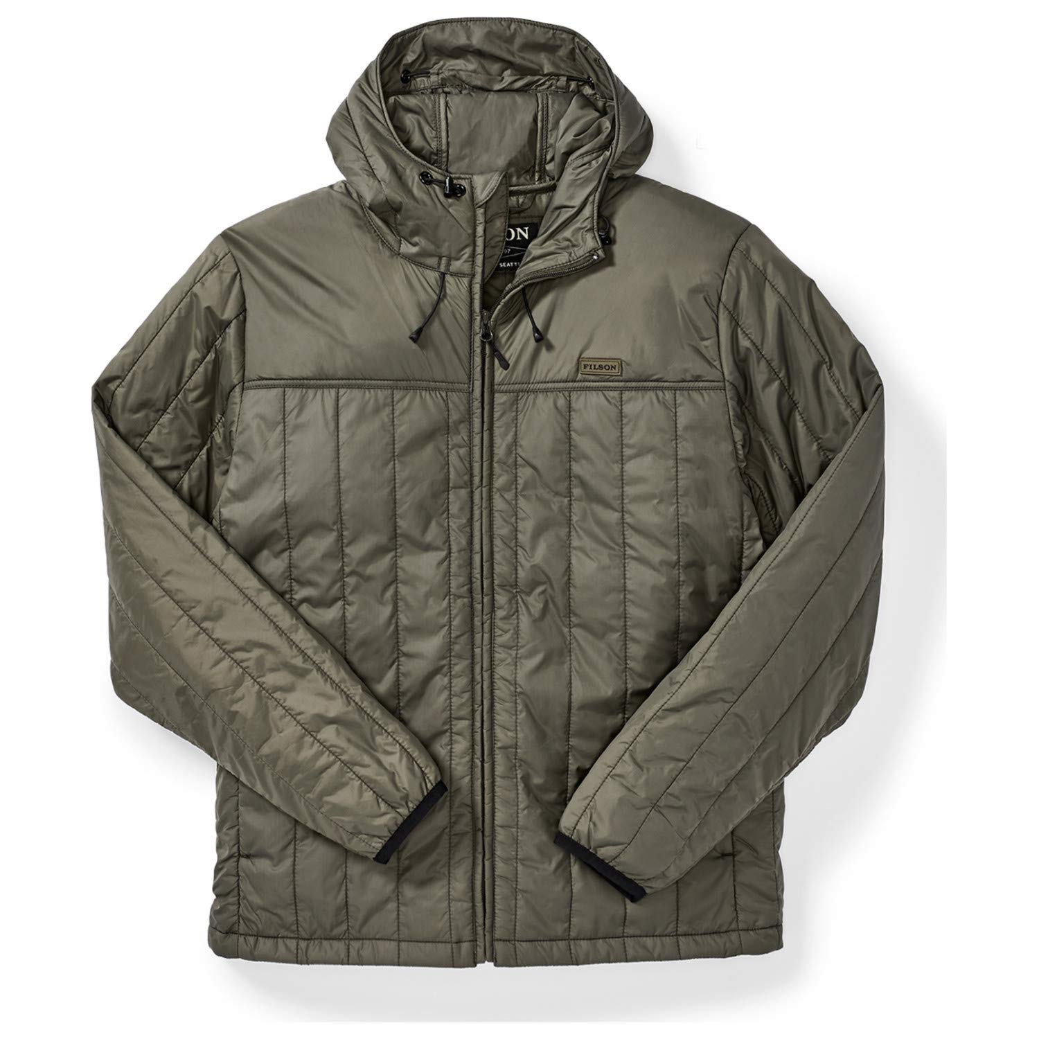 Filson Men's Ultralight Water-Resistant Hooded Jacket - Lightweight Outdoor Windbreaker for Hiking, Camping & Travel